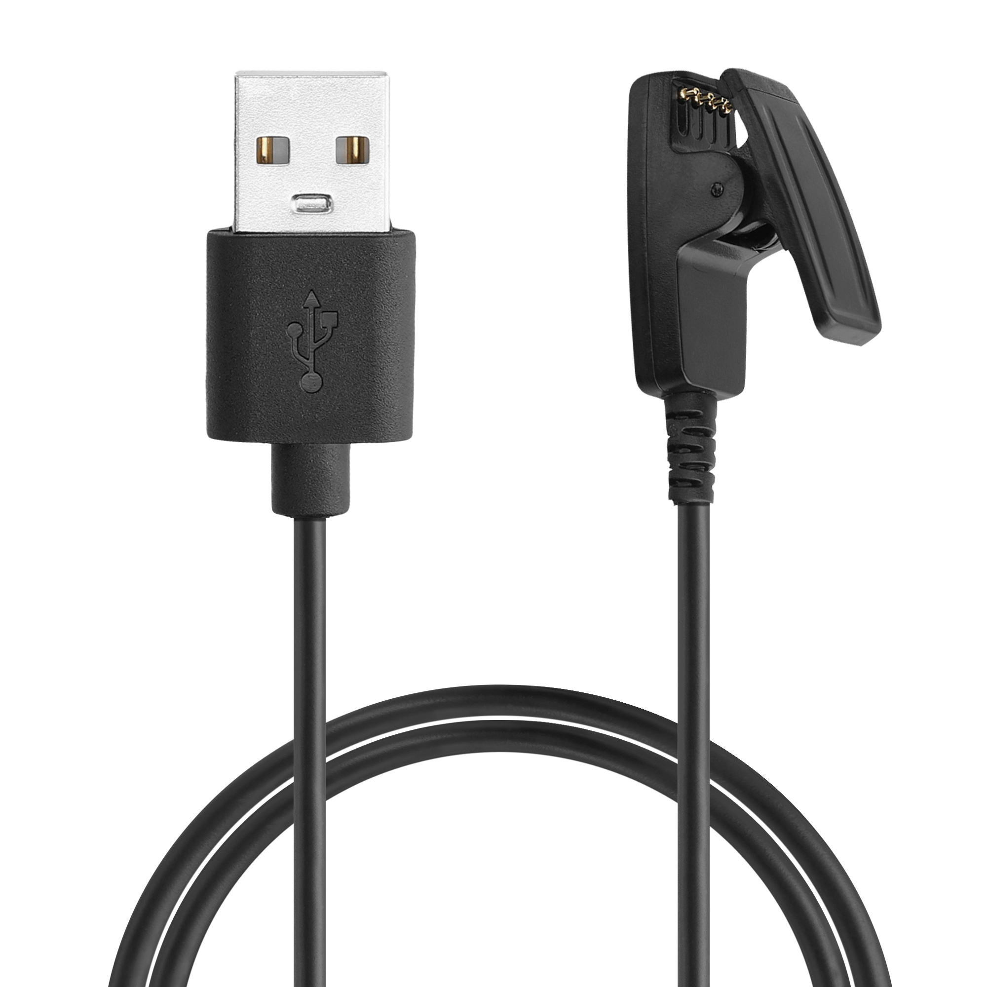 Nabíjecí kabel Garmin Forerunner 645 / 645  kwmobile USB-A černý