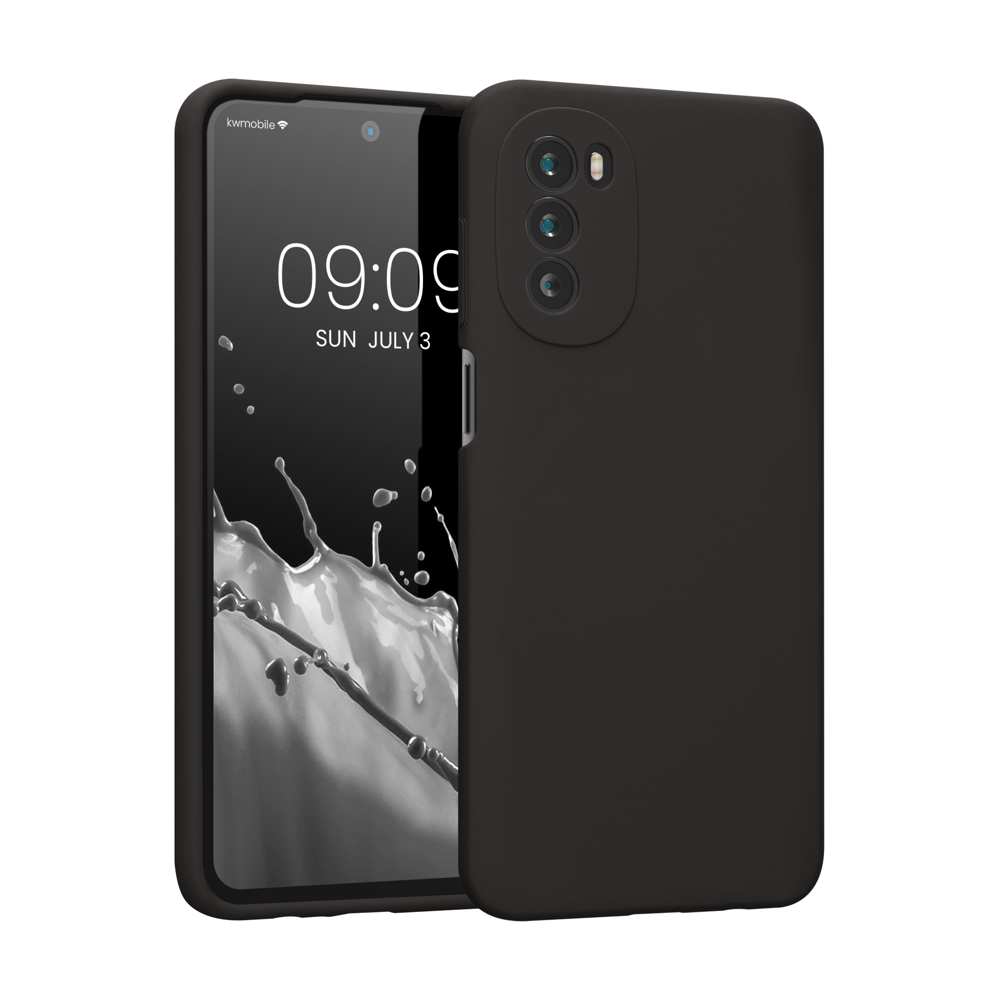 Silikonový kryt kwmobile pro Motorola Moto G52 / Moto G82 5G - Černá