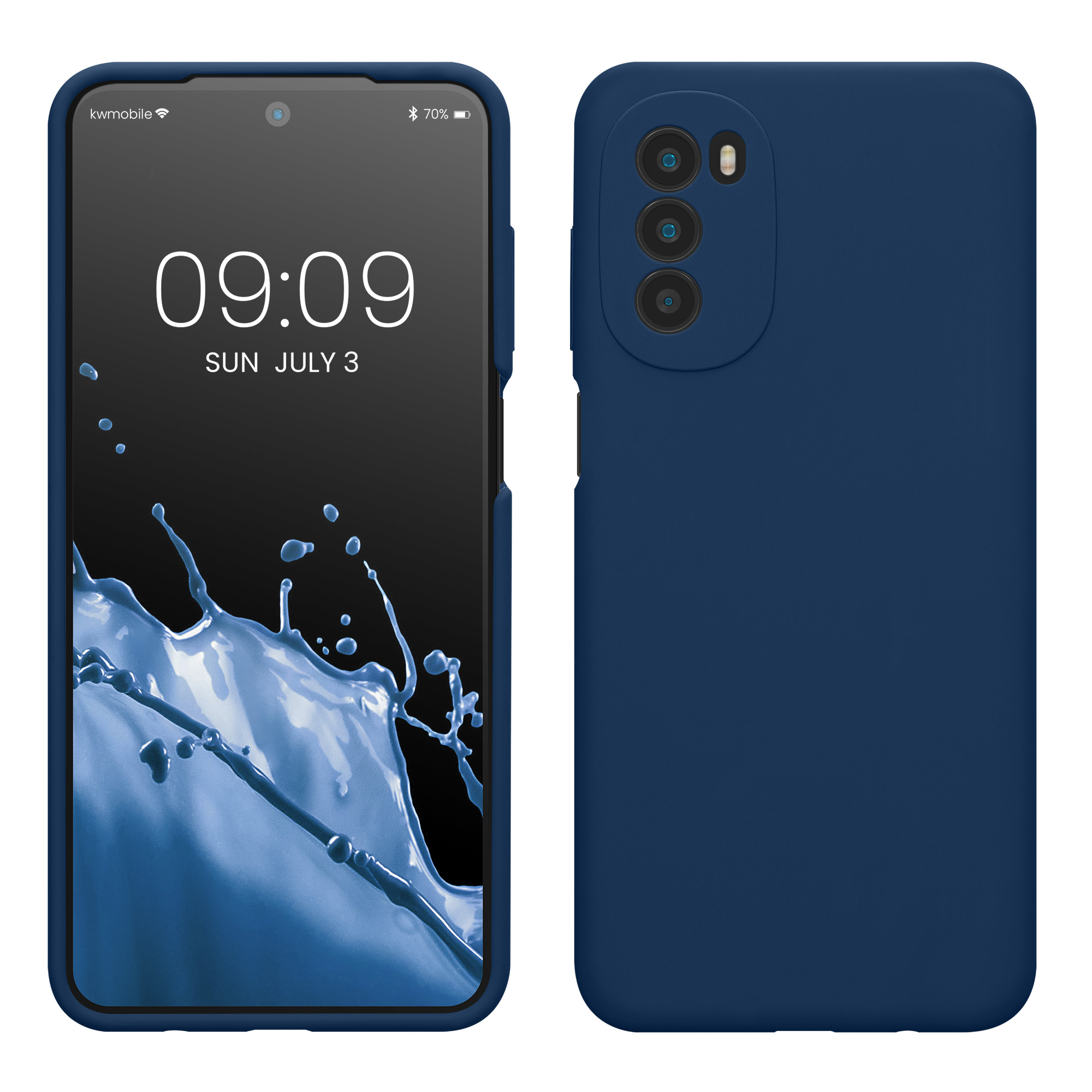 Kryt na mobil Motorola Moto G52 / G82 5G - kwmobile, námořnicky modrý