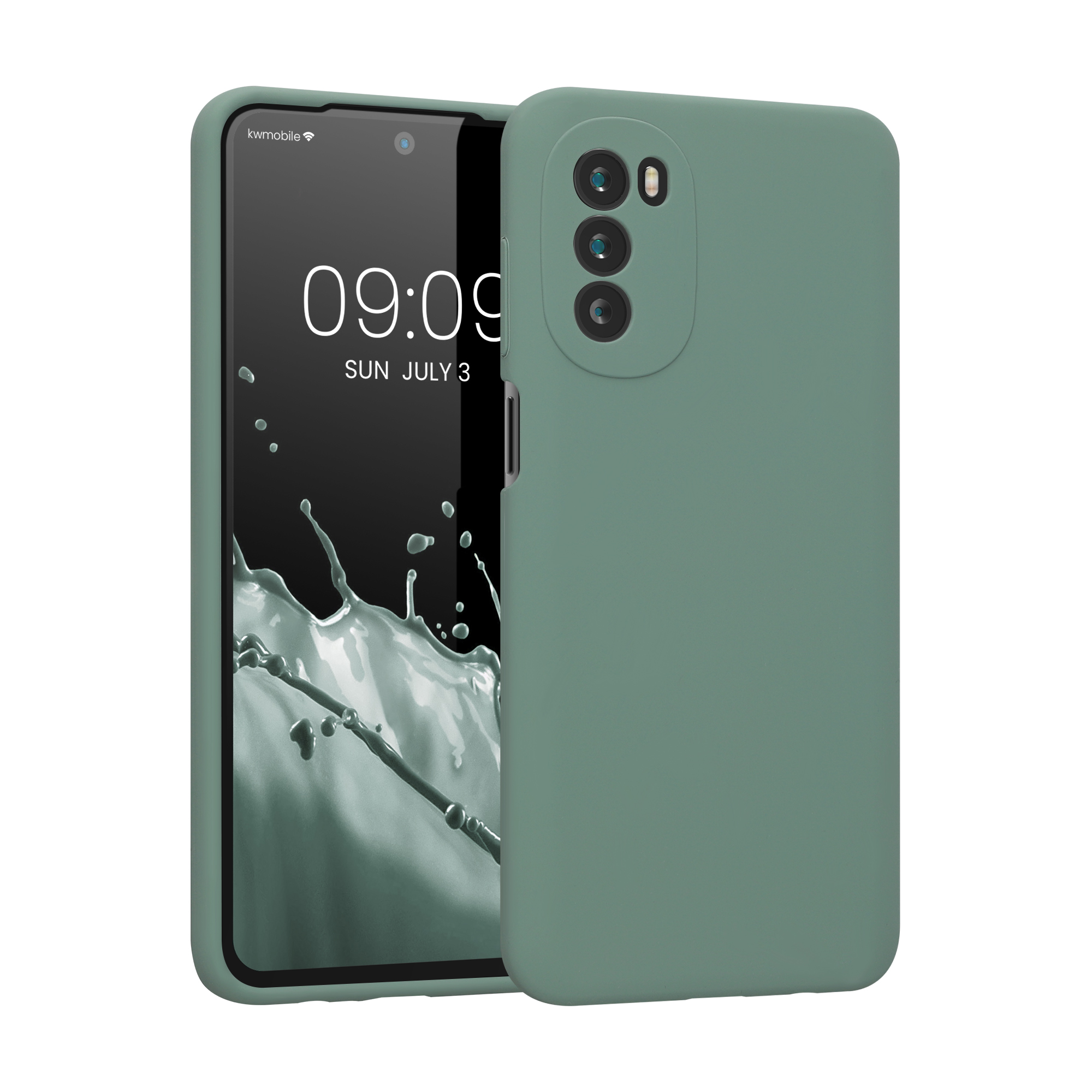 Pouzdro pro Motorola Moto G52 / Moto G82 5G kwmobile silikonové - lesní zelená