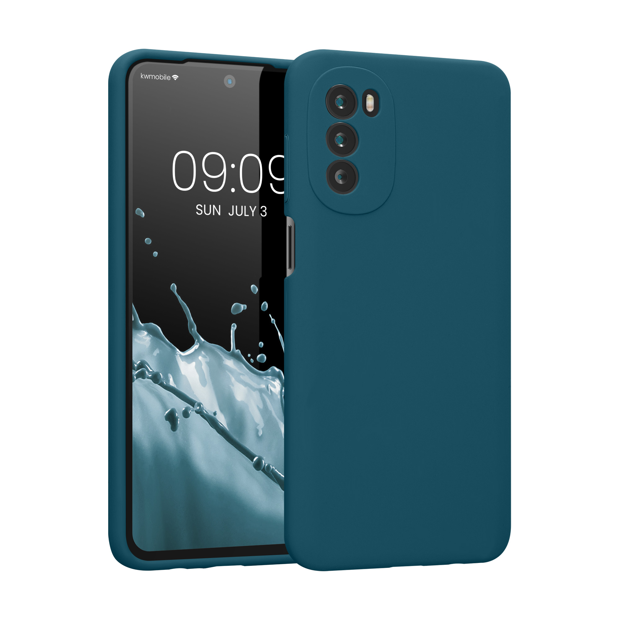 Silikonový kryt kwmobile pro Motorola Moto G52 / Moto G82 5G - Petrolejová