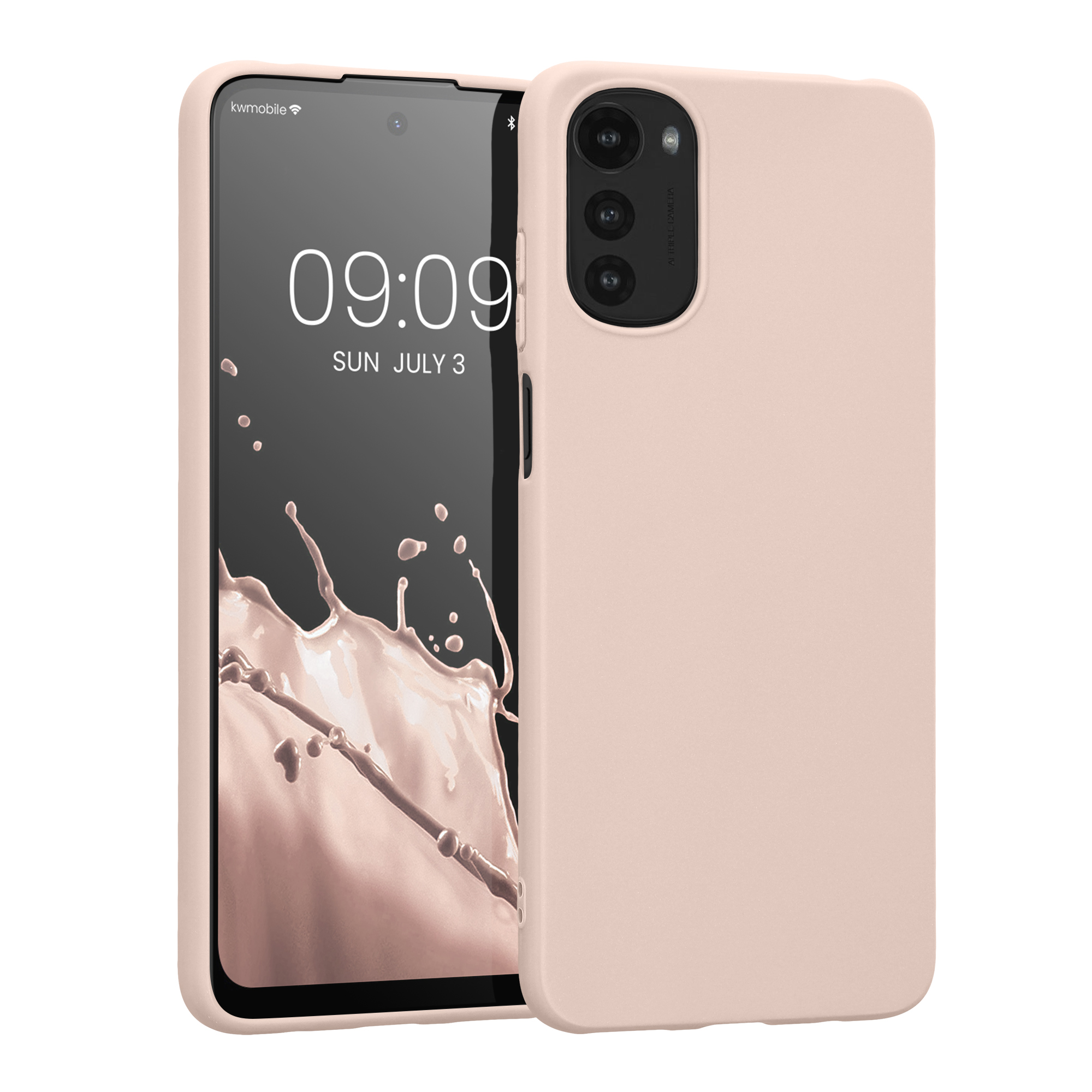 Pouzdro pro Motorola Moto E32 kwmobile TPU - kokosová