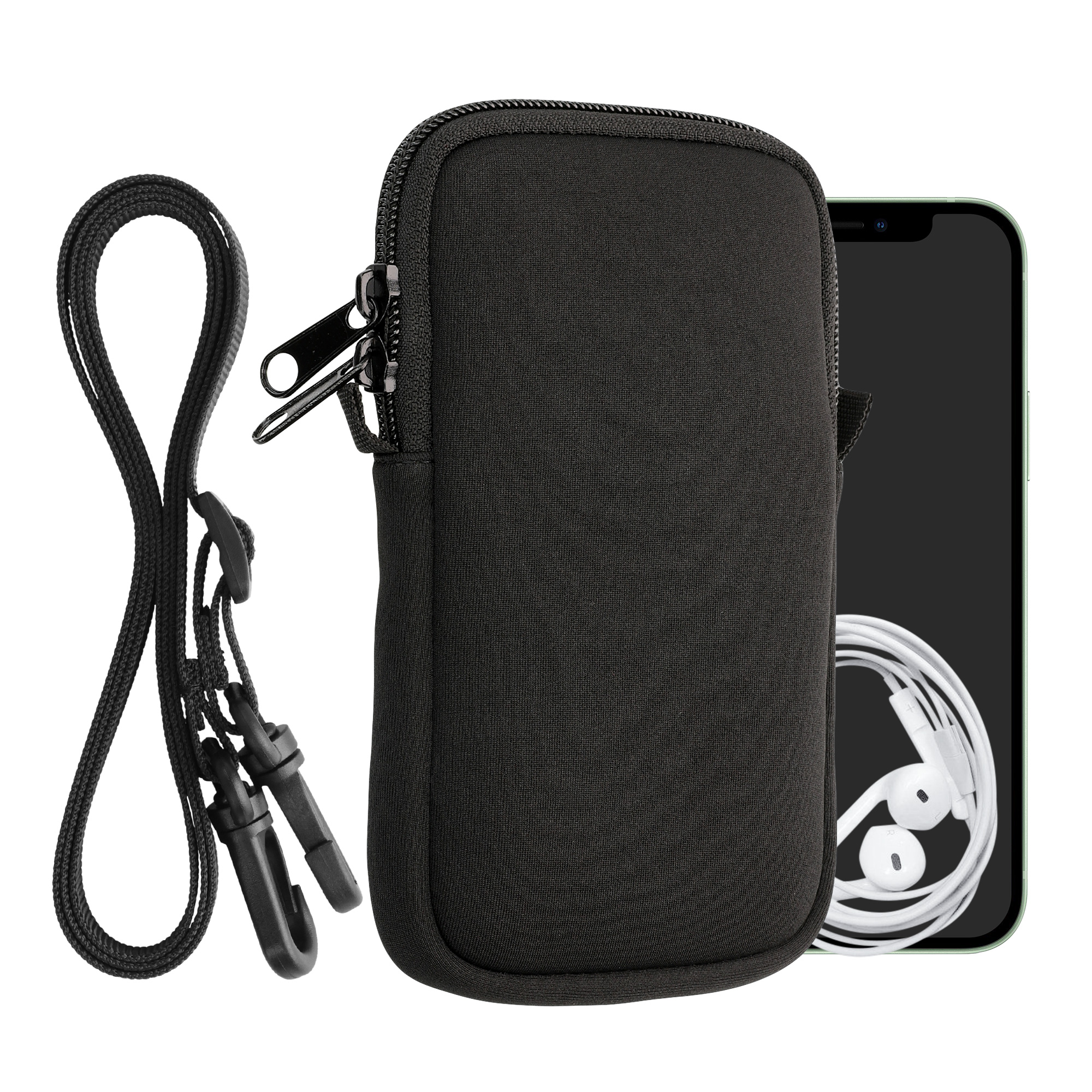 kwmobile univerzální pouzdro na mobil L 6.5", neopren, černá