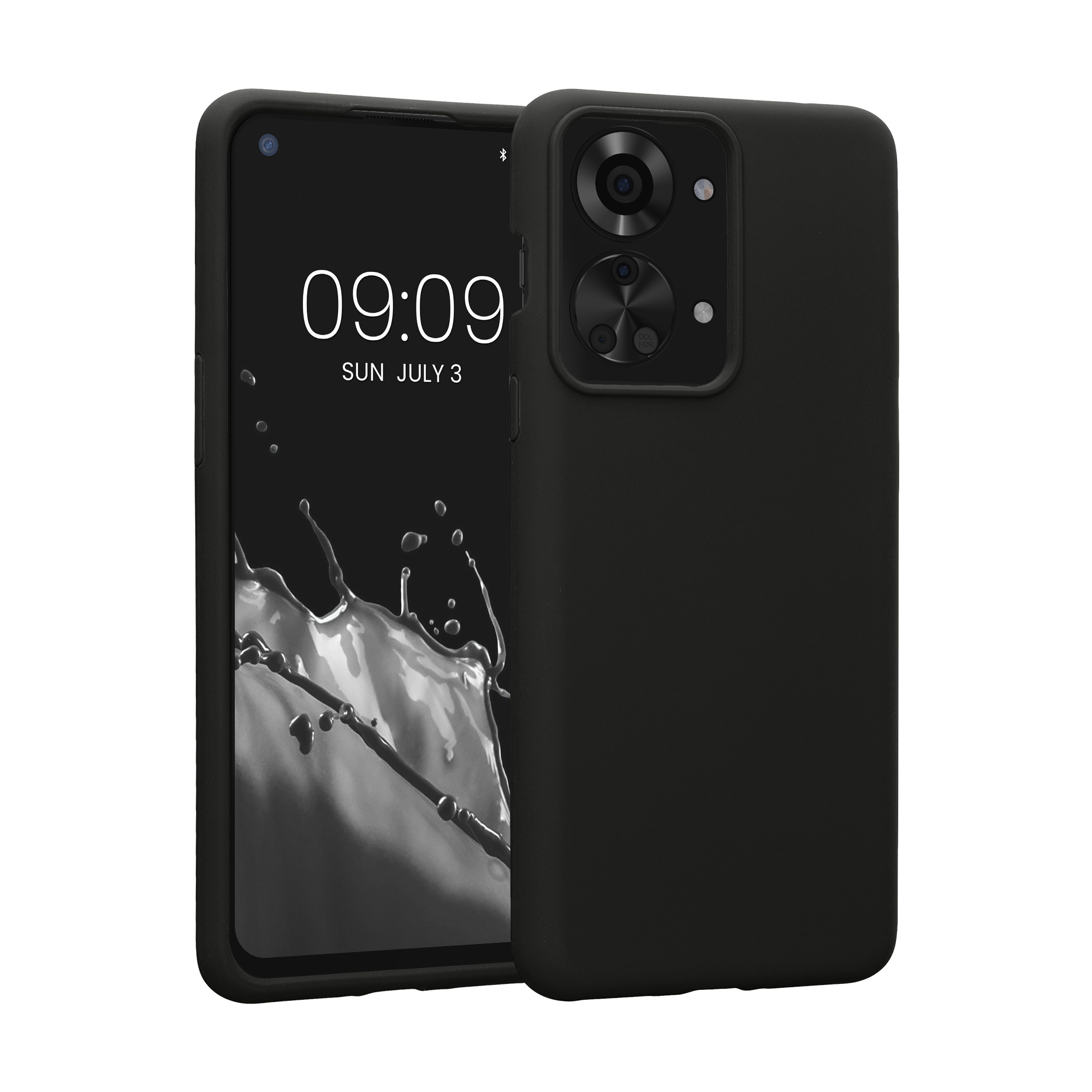 Kwmobile Silikonový kryt OnePlus Nord 2T 5G černá