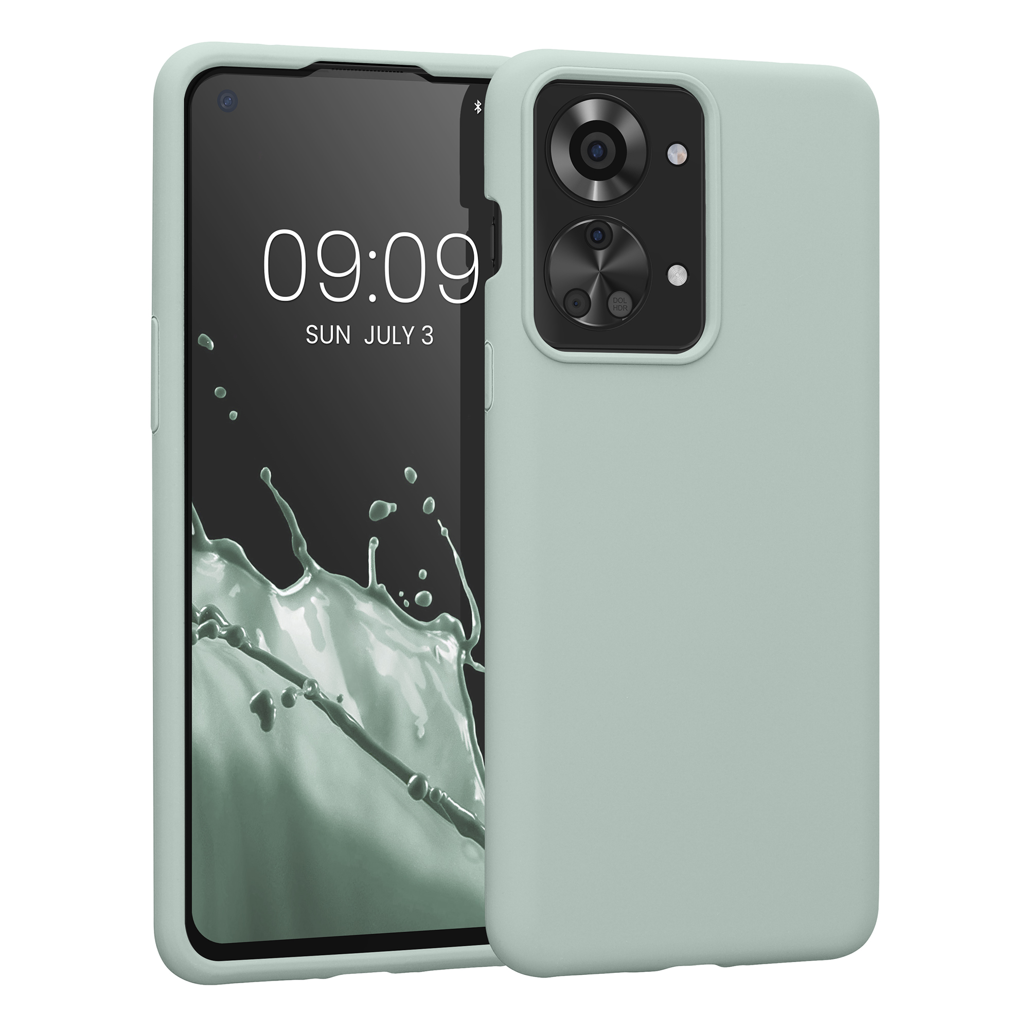 Kwmobile Silikonový kryt OnePlus Nord 2T 5G mintová