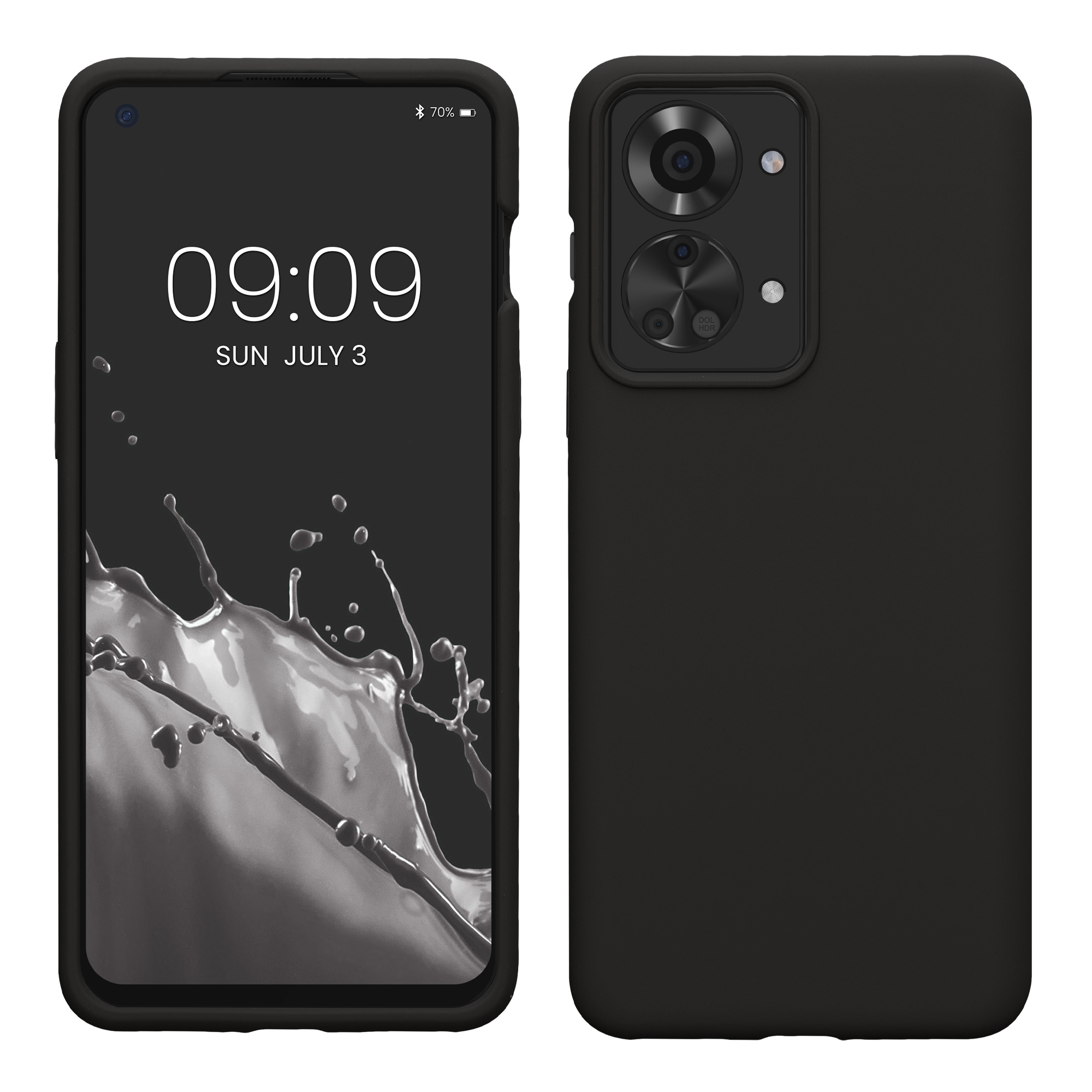 Kwmobile Silikonový kryt OnePlus Nord 2T 5G matná černá