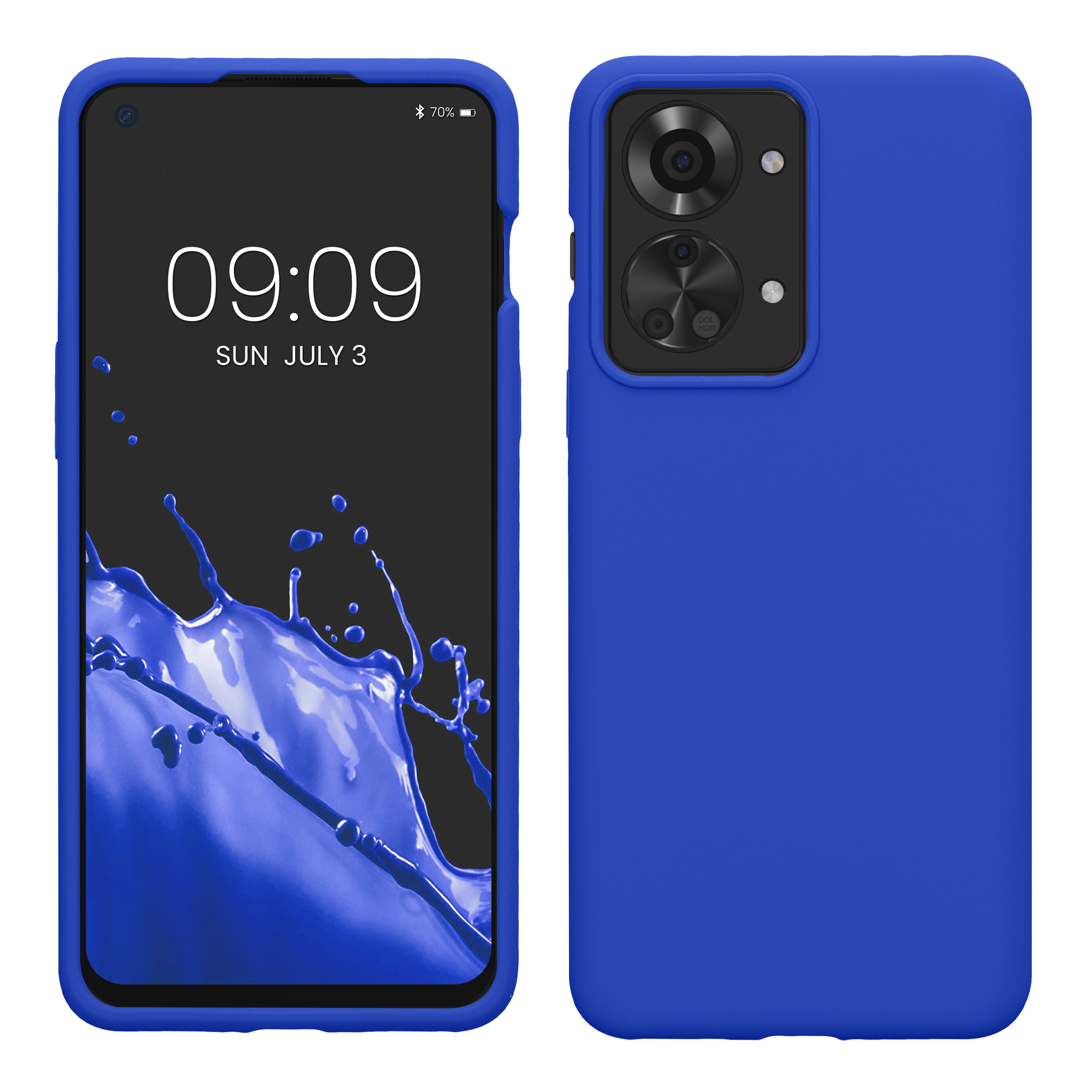Kwmobile Silikonový kryt OnePlus Nord 2T 5G baltsky modrá
