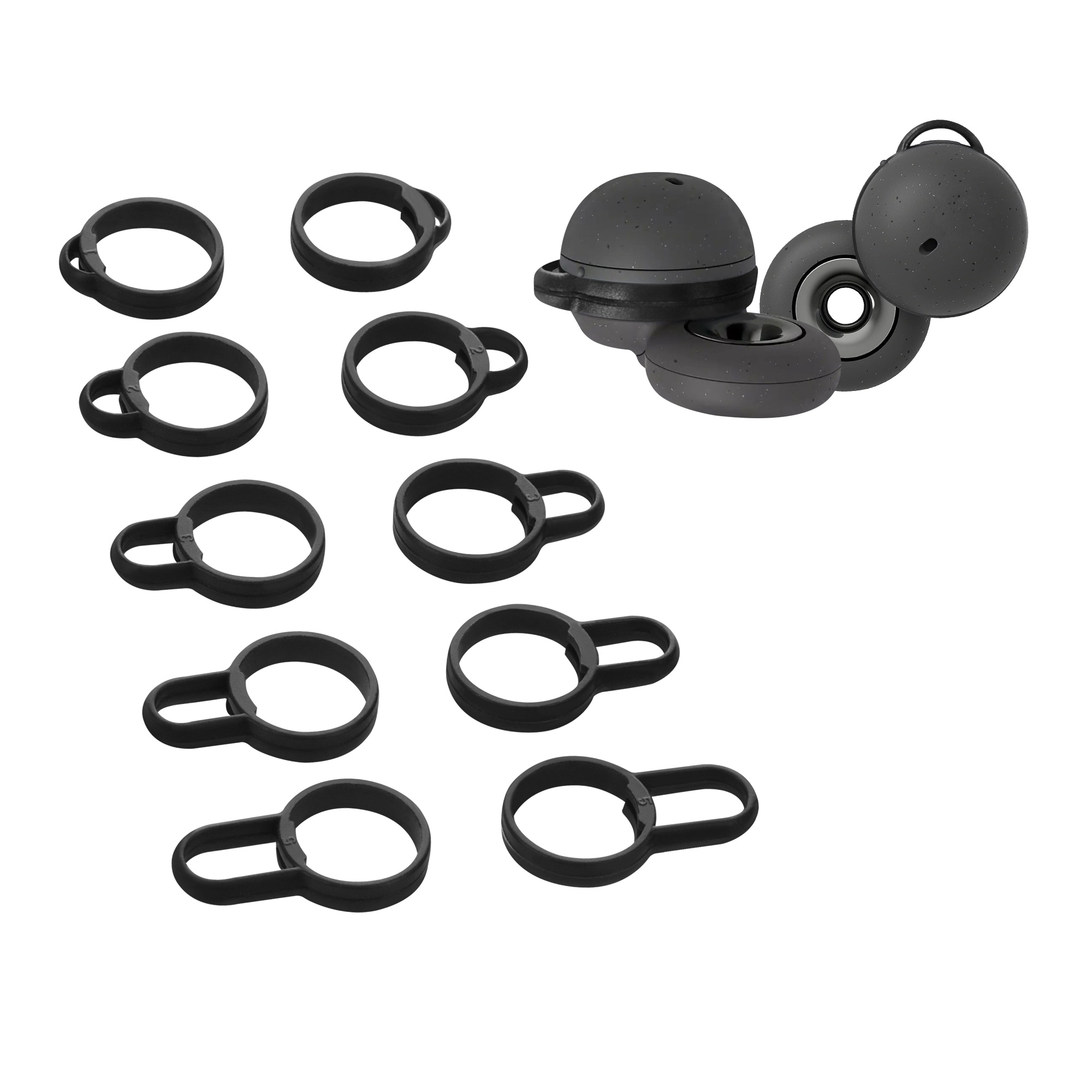 Náhradní špunty do sluchátek kwmobile pro Sony Linkbuds WF-L900, černá
