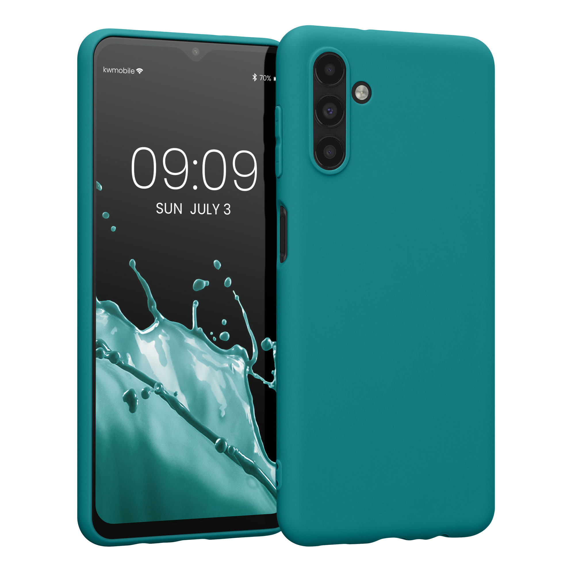 Kryt na mobil Samsung Galaxy A13 5G kwmobile TPU Matná petrolejová