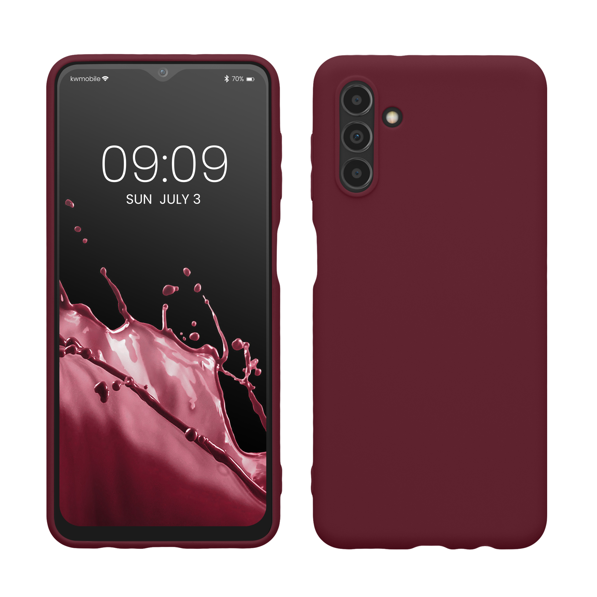 Kryt na mobil Samsung Galaxy A04s kwmobile TPU vínově fialový