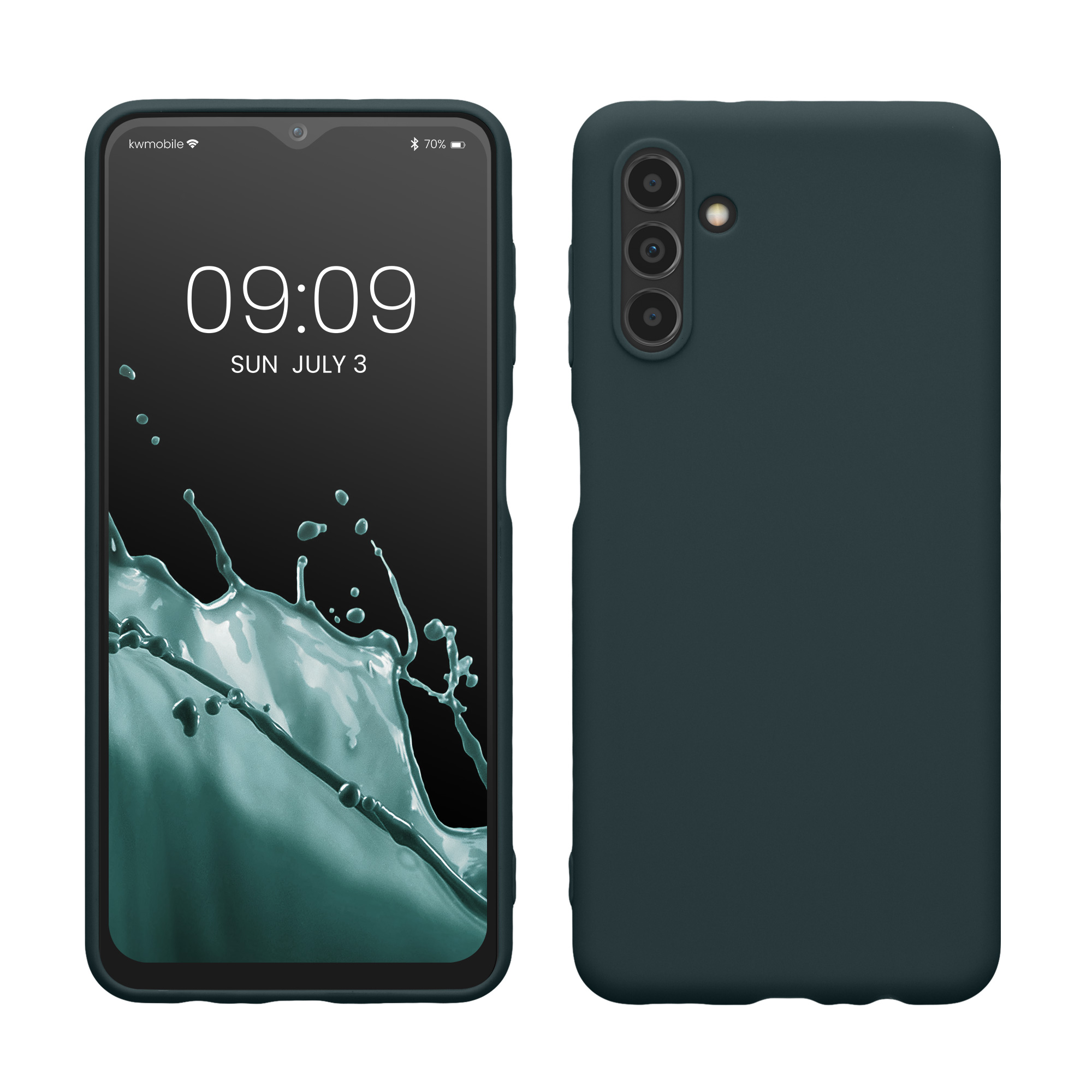 Kryt na mobil Samsung Galaxy A04s kwmobile TPU tmavě břidlicový