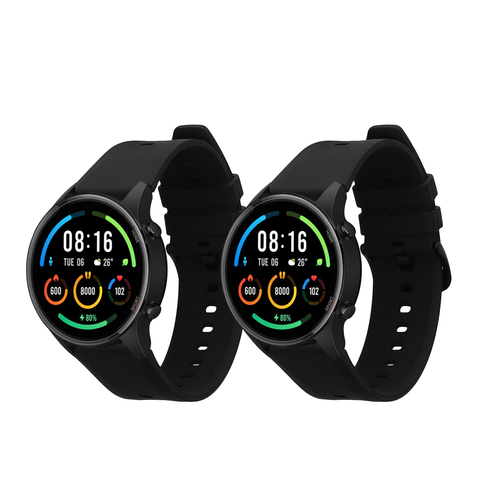 Řemínek kwmobile pro Xiaomi Mi Watch Color Sport / S1 Active - Černá / černá
