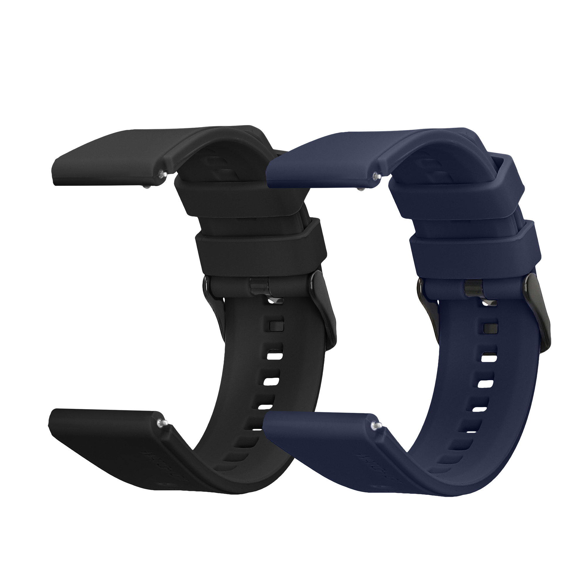 2x Řemínek Withings ScanWatch 42mm / Steel HR 40mm / ScanWatch Horizon kwmobile - černá / tmavě modrá