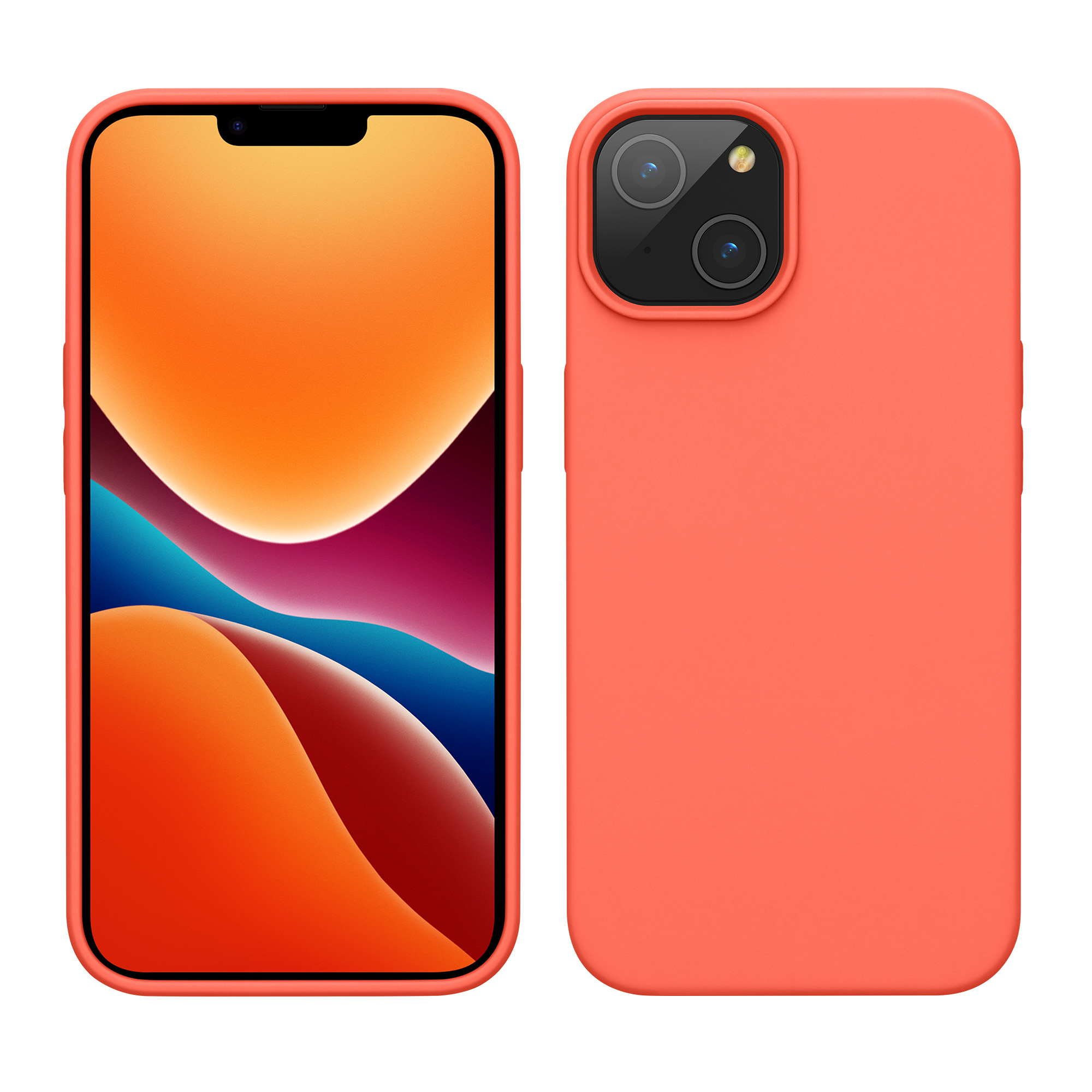 Kryt kwmobile slim iPhone 14 Vivid Coral