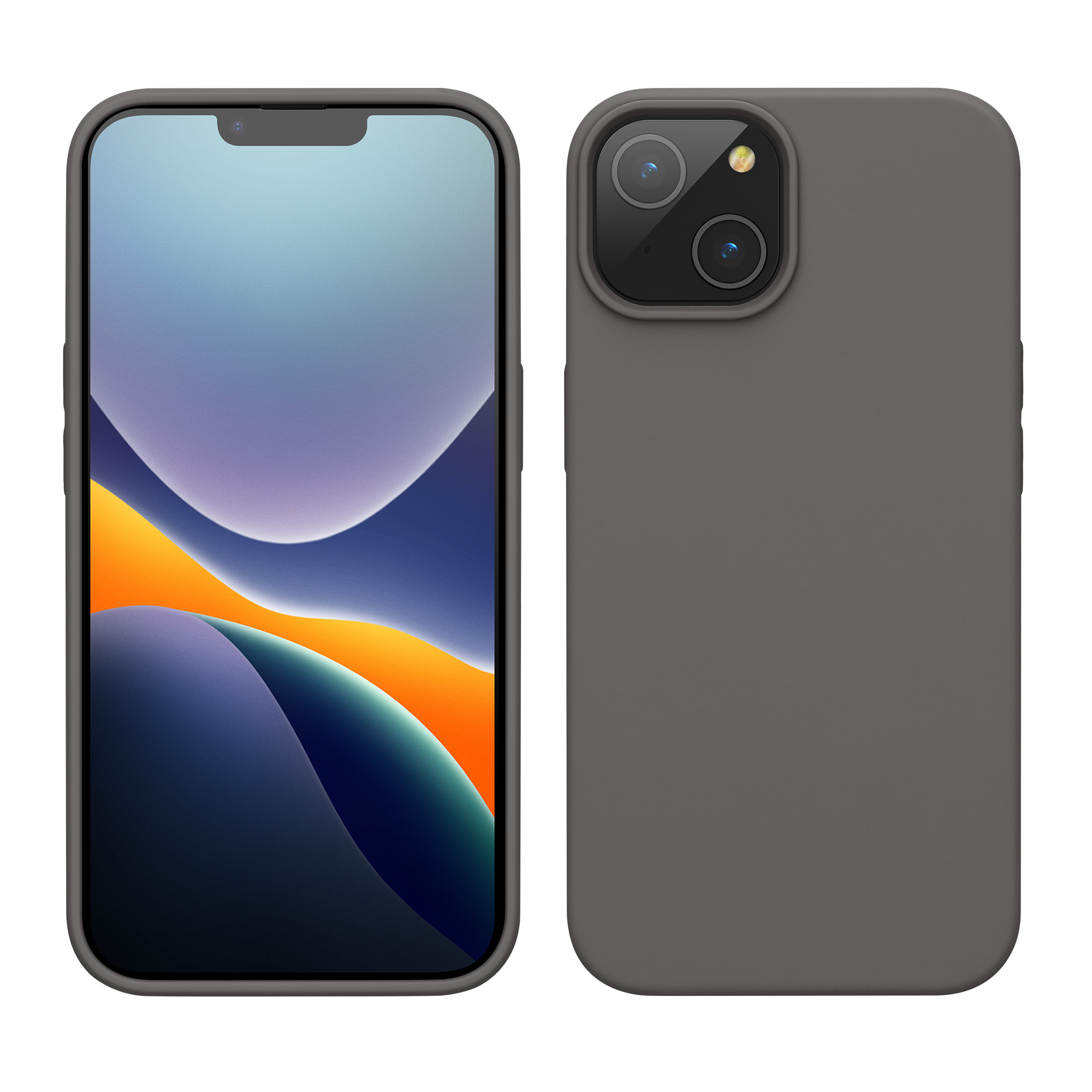 Kryt kwmobile slim iPhone 14 Stone Dust
