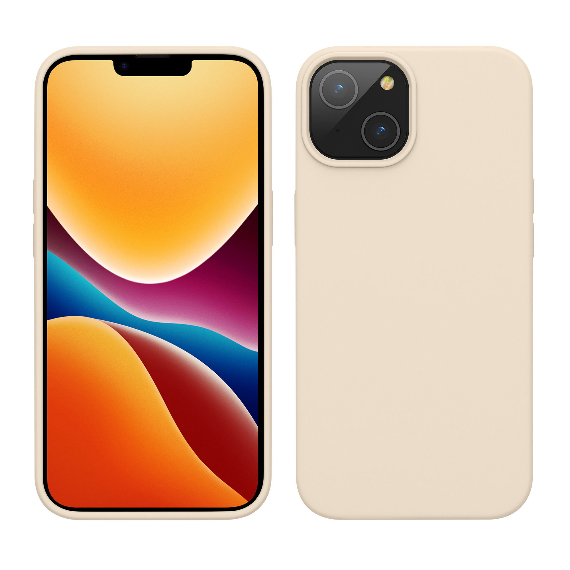 Kryt kwmobile slim iPhone 14 Cream