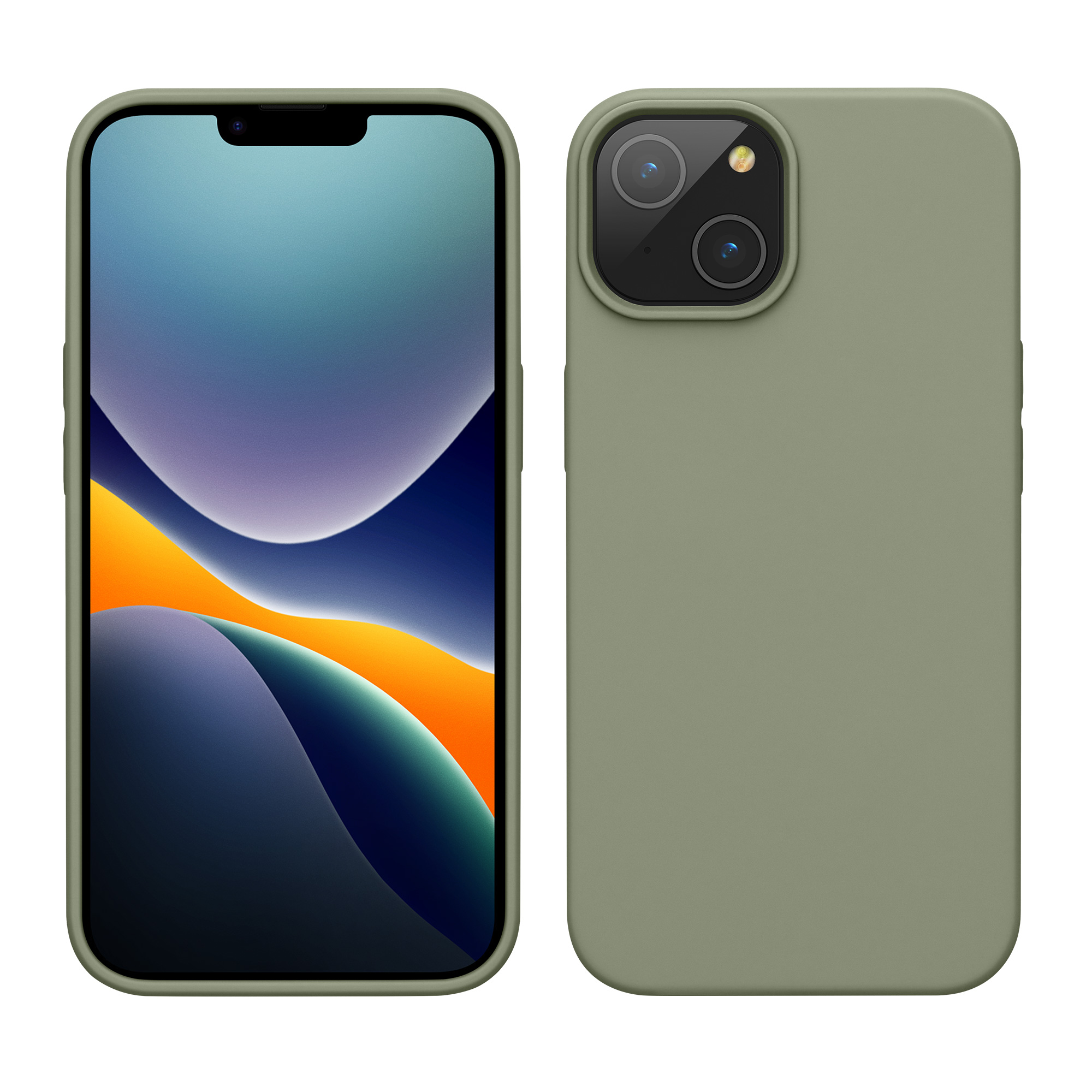 Kryt kwmobile slim iPhone 14 zelená