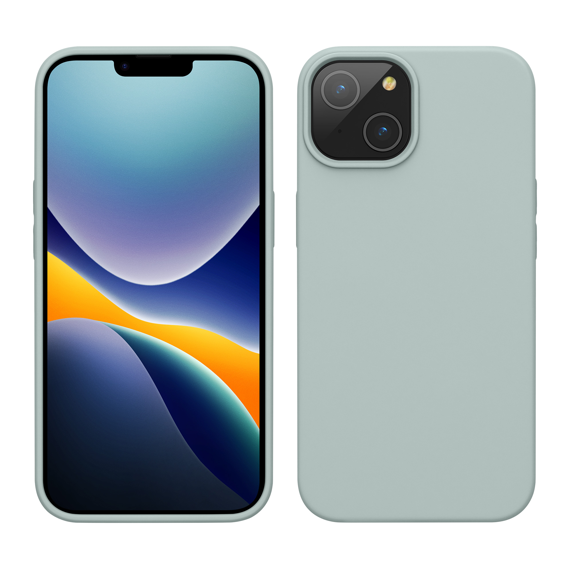 Kryt kwmobile slim iPhone 14 Cool Mint