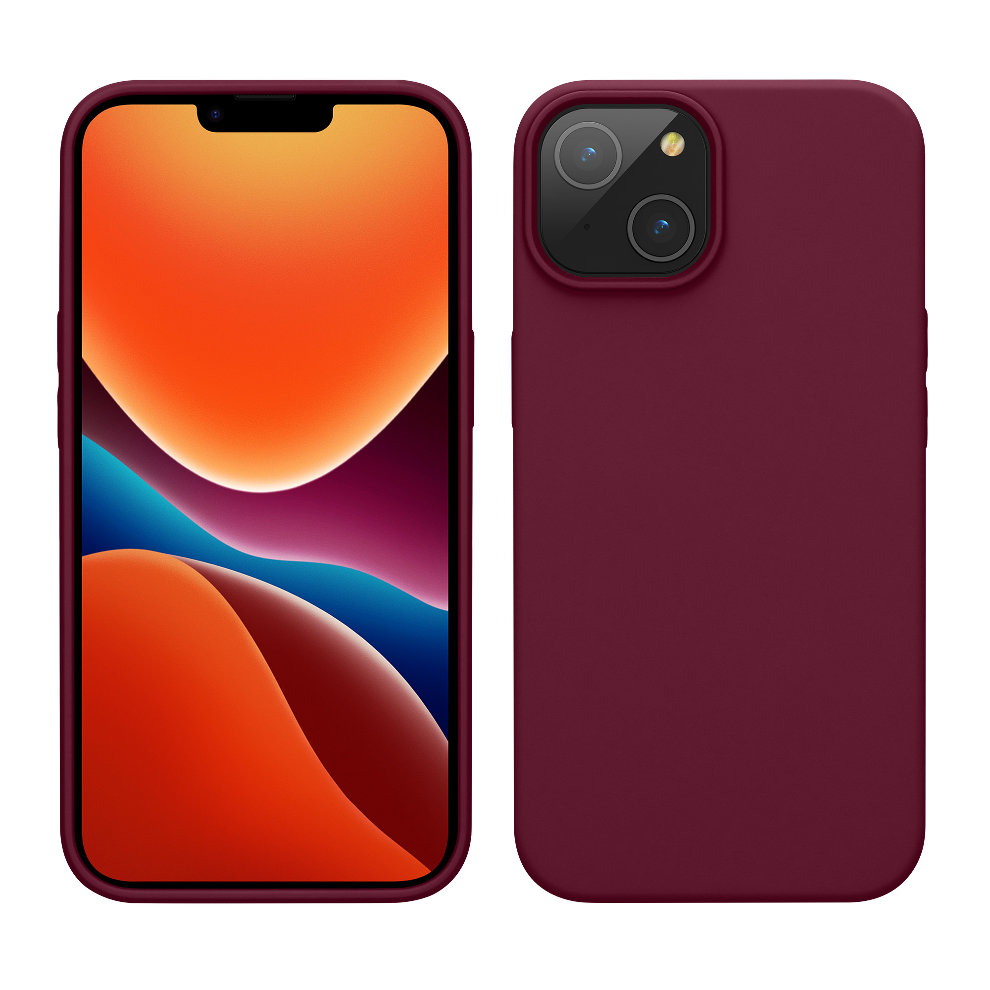 Kryt kwmobile slim iPhone 14 červená