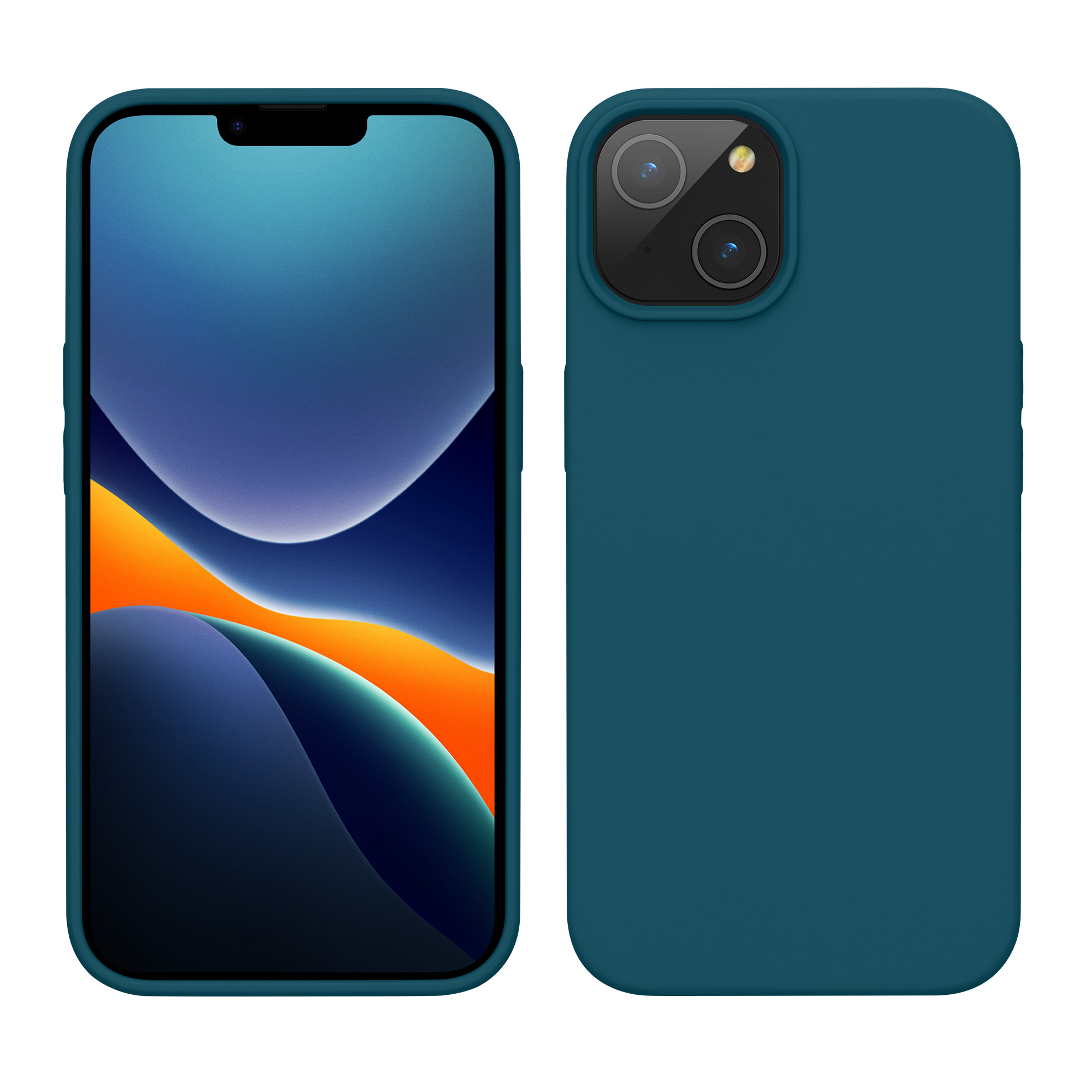 Kryt kwmobile slim iPhone 14 matná petrolejová