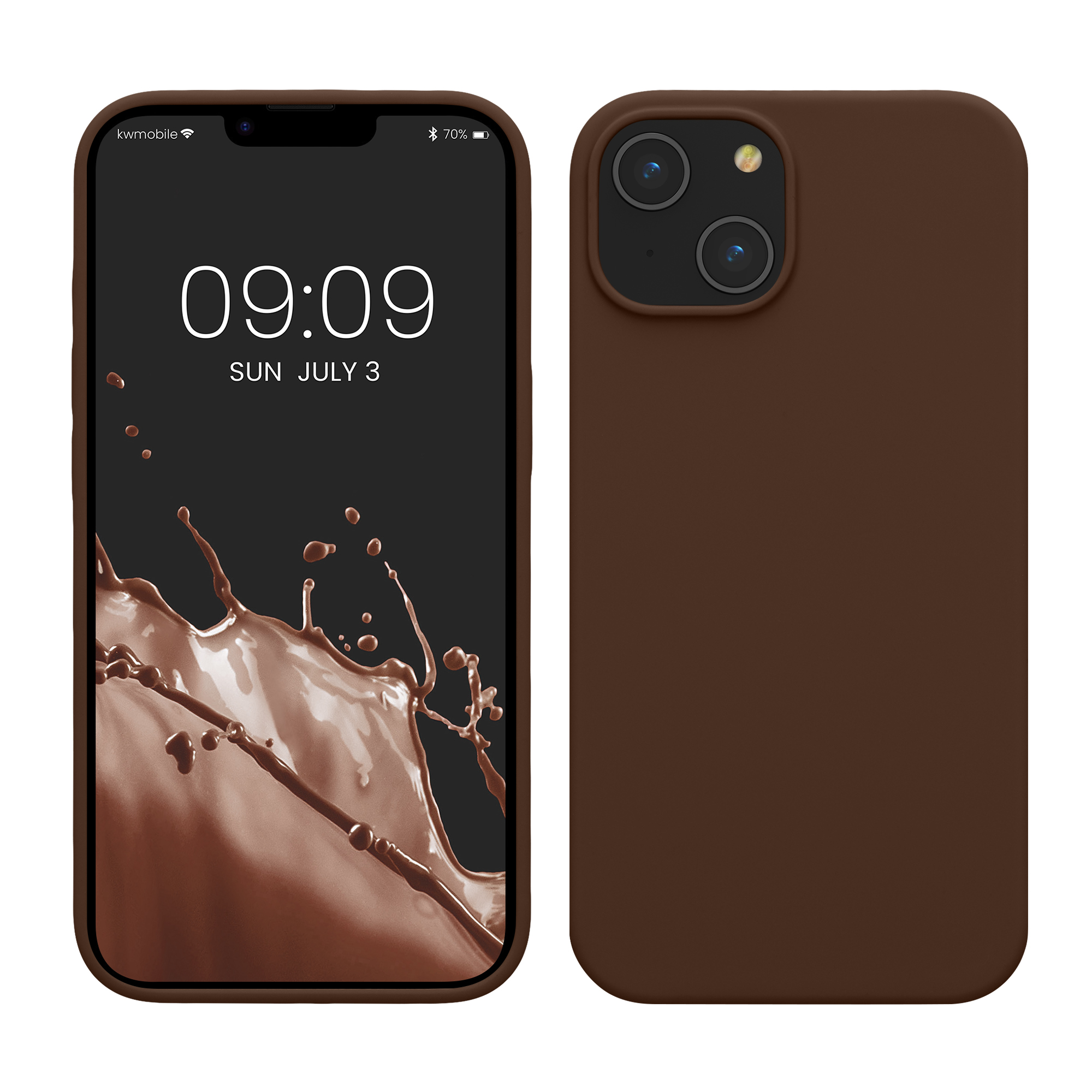 Kryt kwmobile slim iPhone 14 čokoládová
