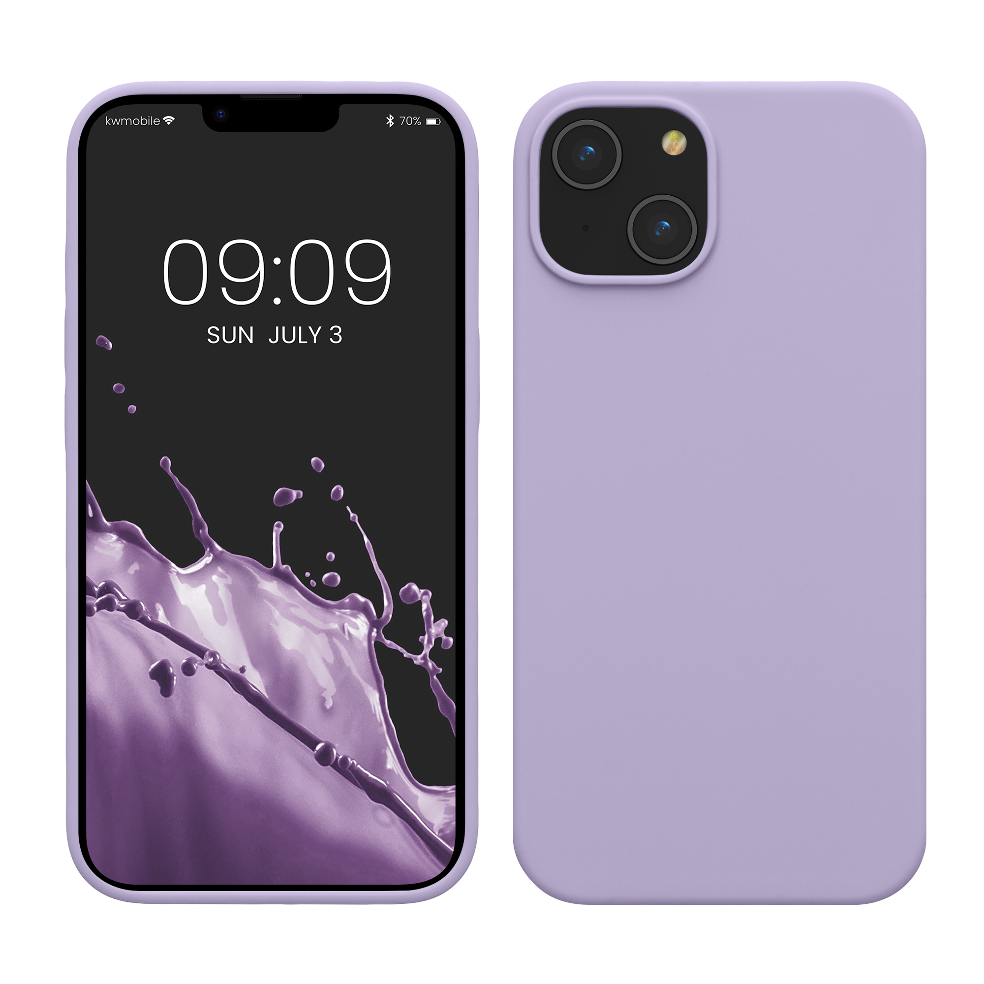 Kryt kwmobile slim iPhone 14 levandulová