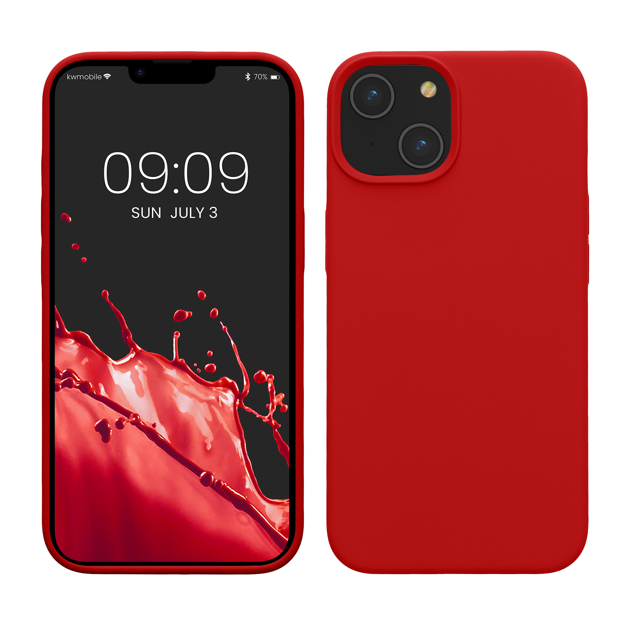 Kryt kwmobile slim iPhone 14 červená