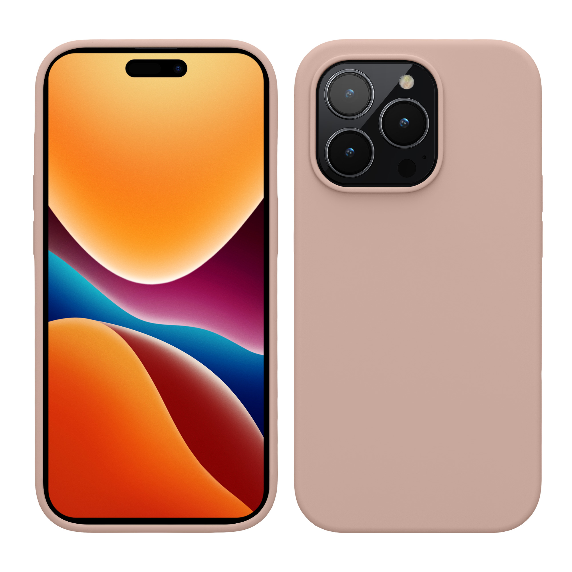 Kryt kwmobile slim iPhone 14 Pro růžová
