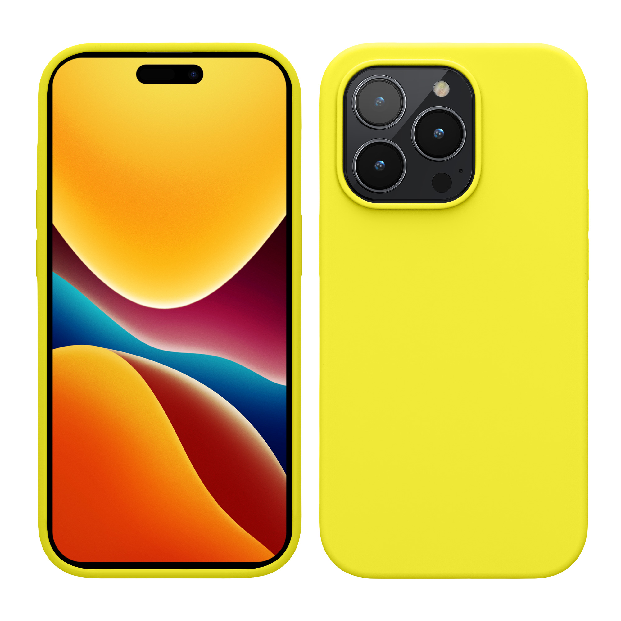 Kryt kwmobile slim iPhone 14 Pro žlutá