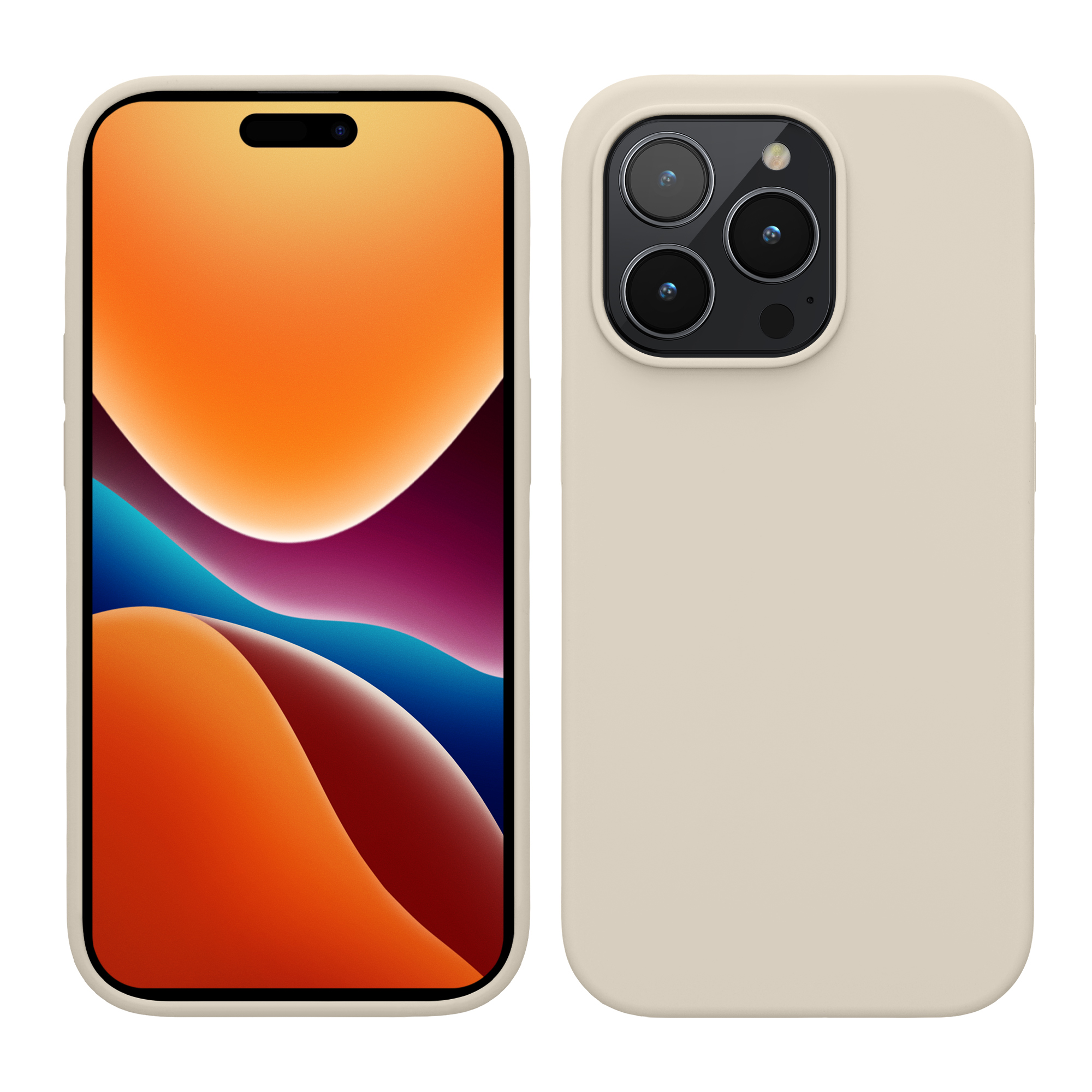 Kryt kwmobile slim iPhone 14 Pro Cream
