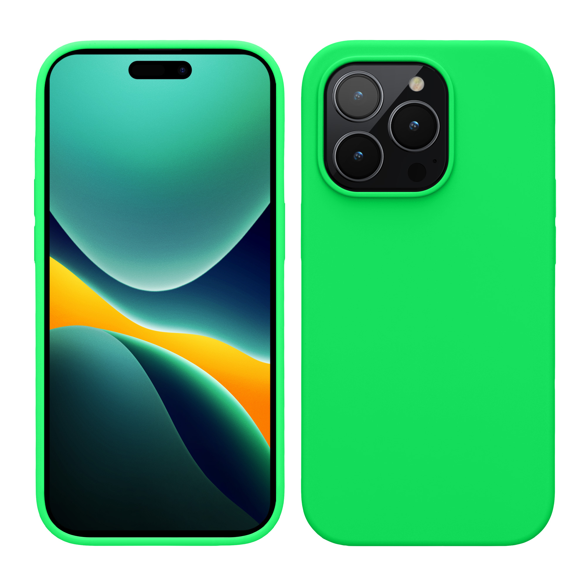 Kryt kwmobile slim iPhone 14 Pro zelená