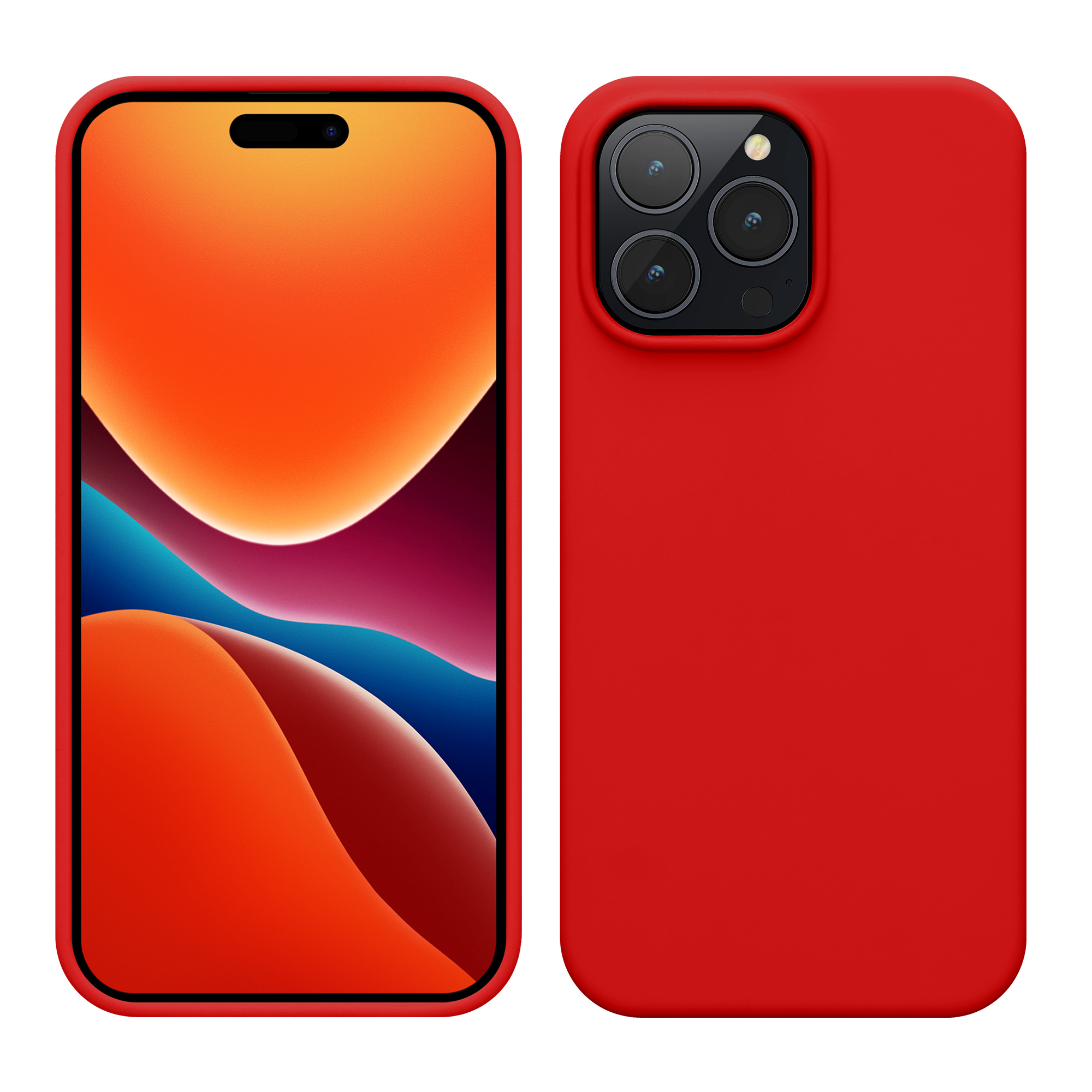 Kryt kwmobile slim iPhone 14 Pro Max červená