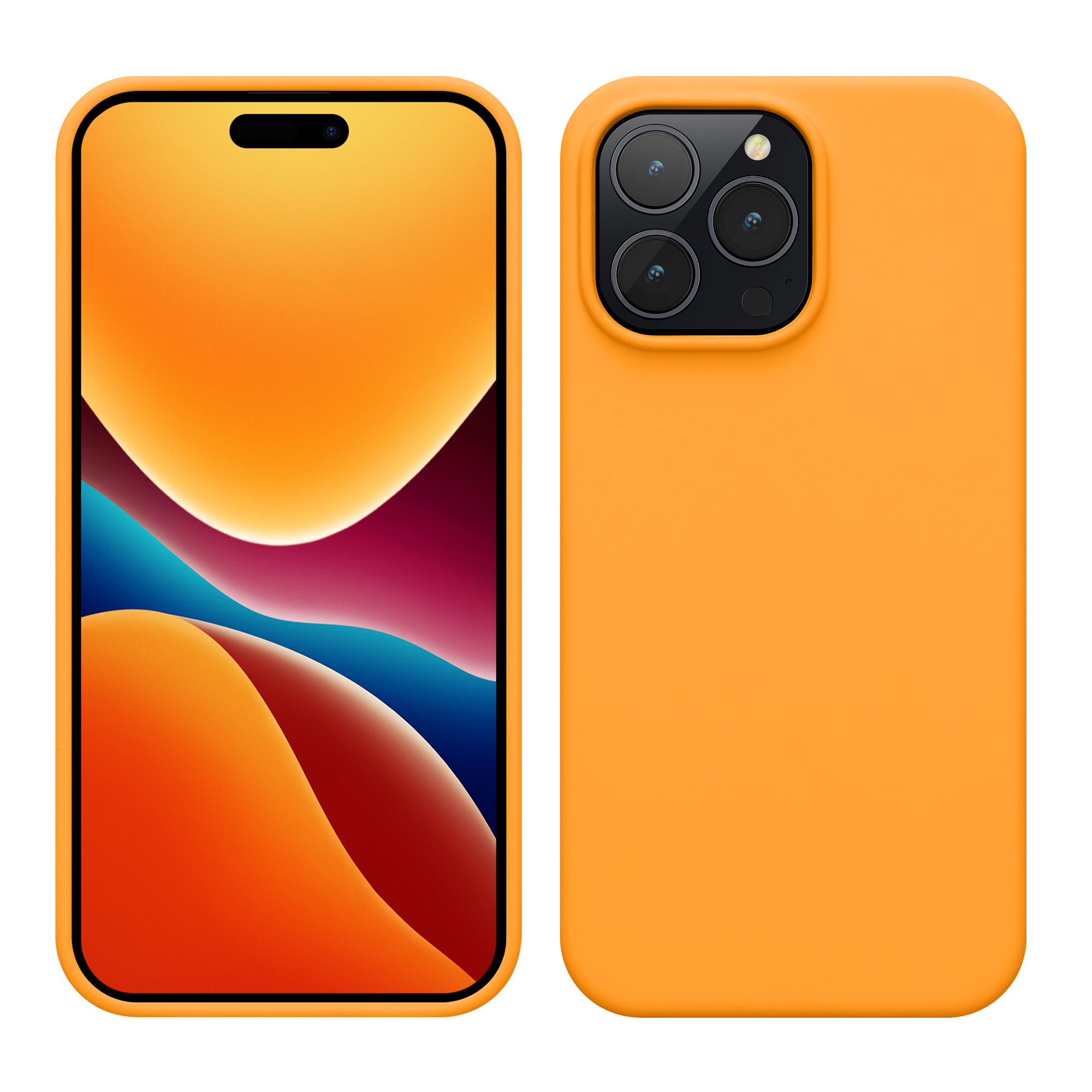 Kryt kwmobile slim iPhone 14 Pro Max oranžová