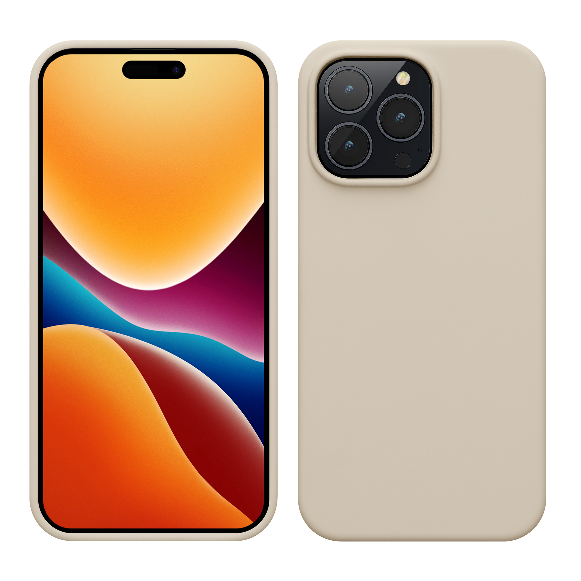 Kryt kwmobile slim iPhone 14 Pro Max Cream