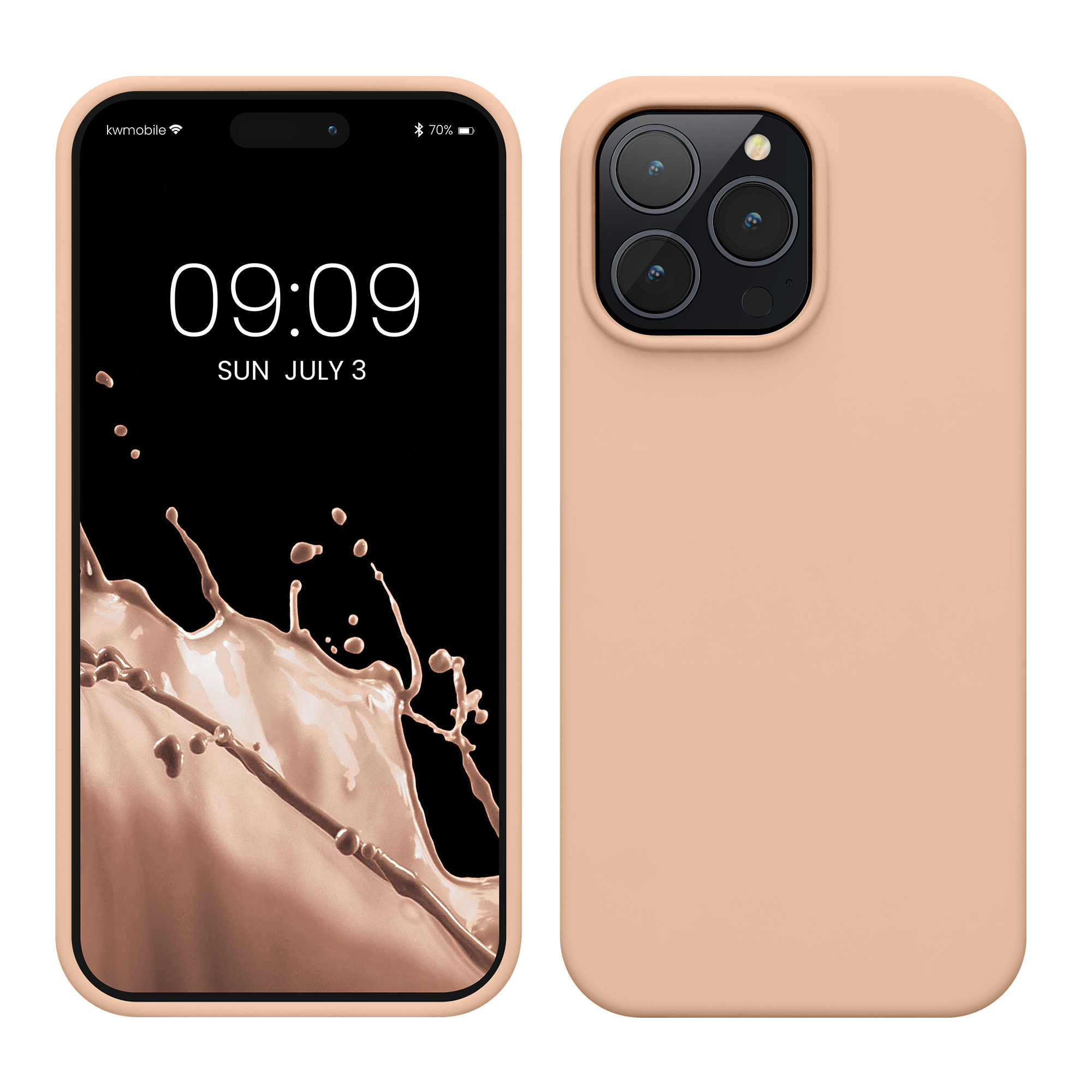 Kryt kwmobile slim iPhone 14 Pro Max Pastel Peach