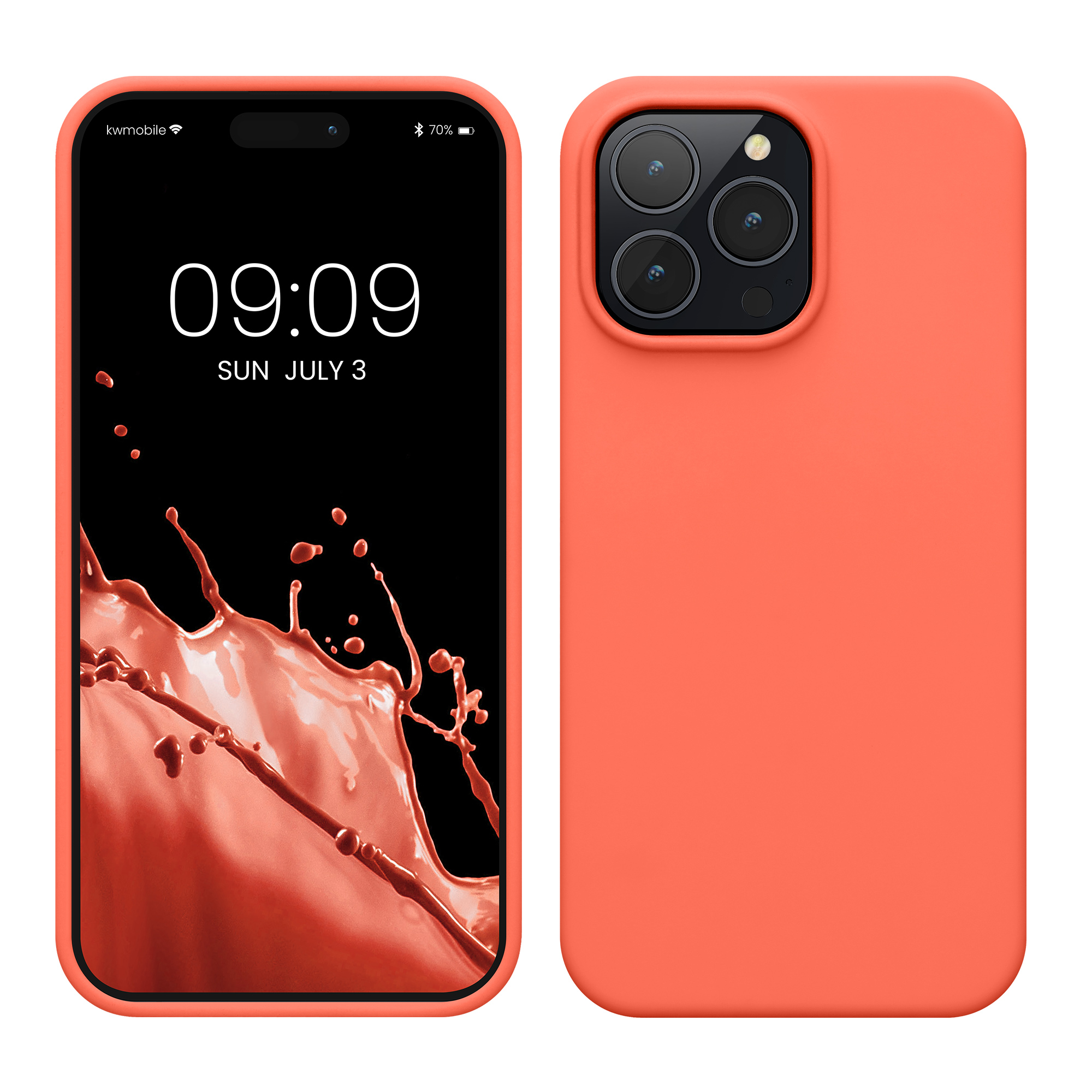 Kryt kwmobile slim iPhone 14 Pro Max Vivid Coral