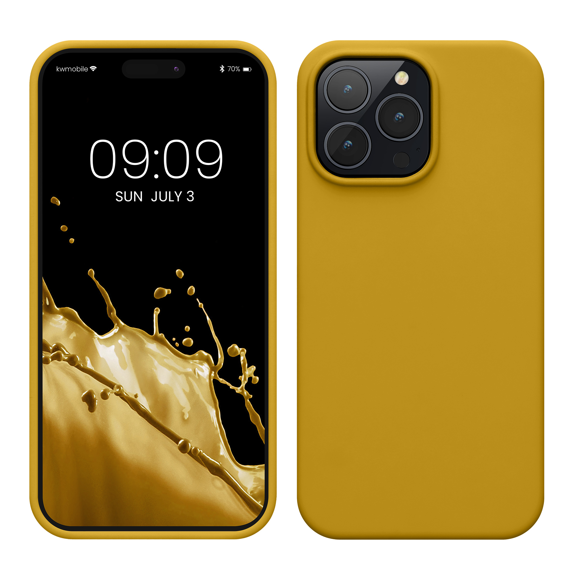 Kryt kwmobile slim iPhone 14 Pro Max medově žlutá
