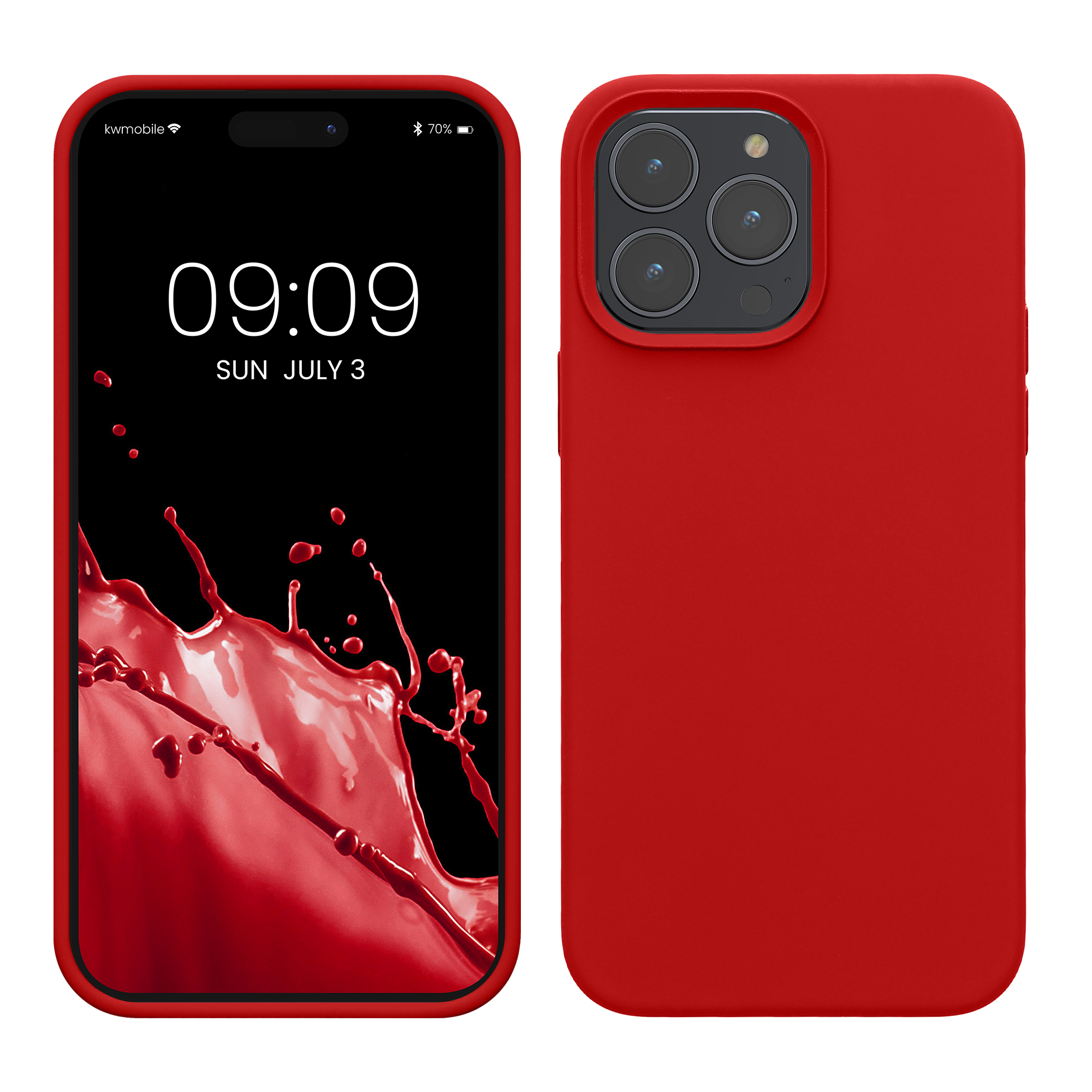 Kryt kwmobile slim iPhone 14 Pro Max červená