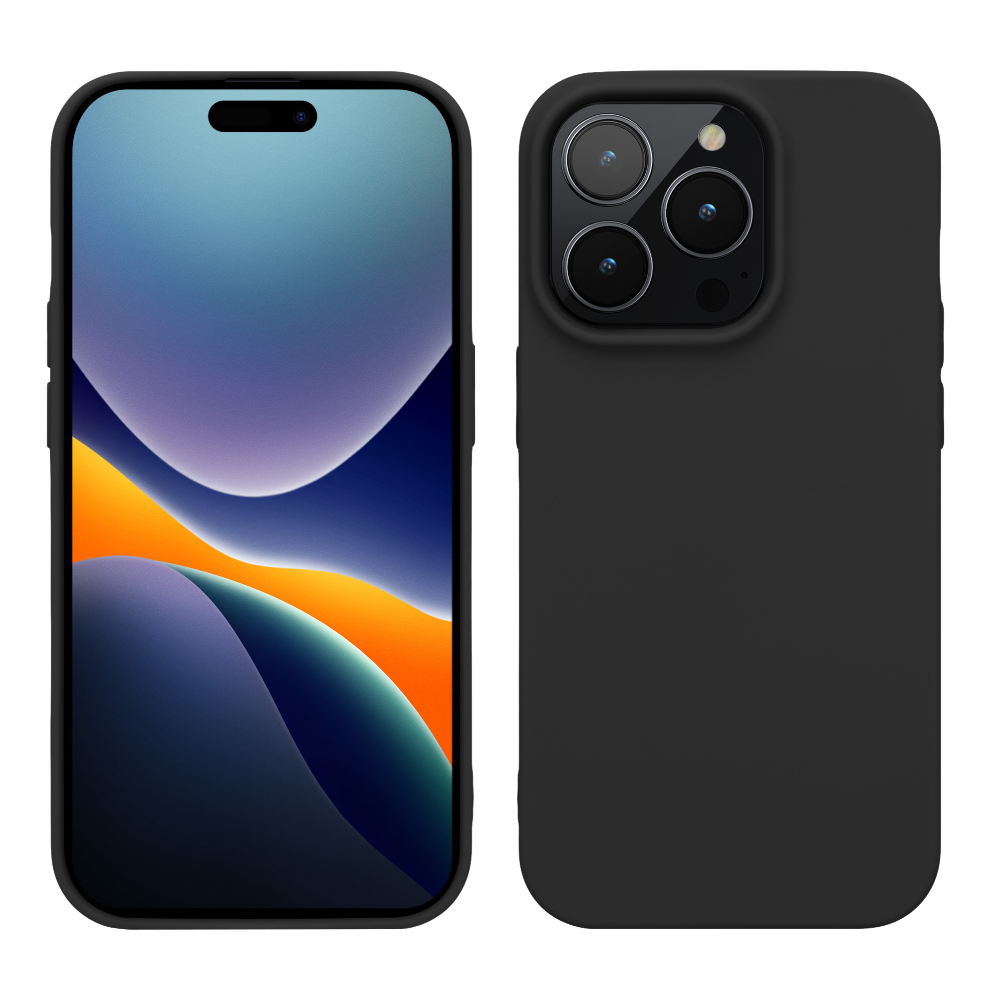 Pouzdro pro iPhone 14 Pro kwmobile tenké silikonové - matná černá