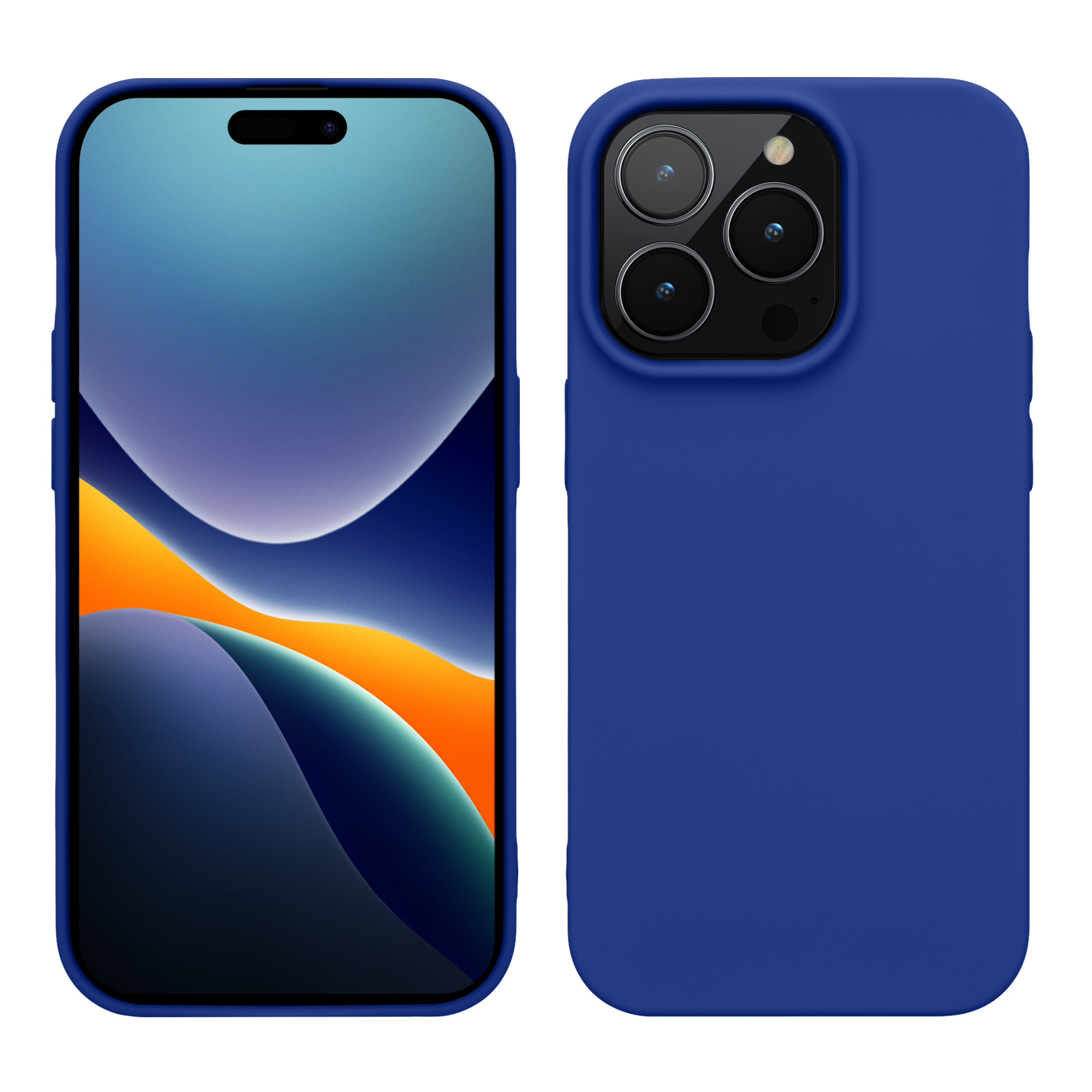 Pouzdro pro iPhone 14 Pro kwmobile tenké silikonové - baltská modrá