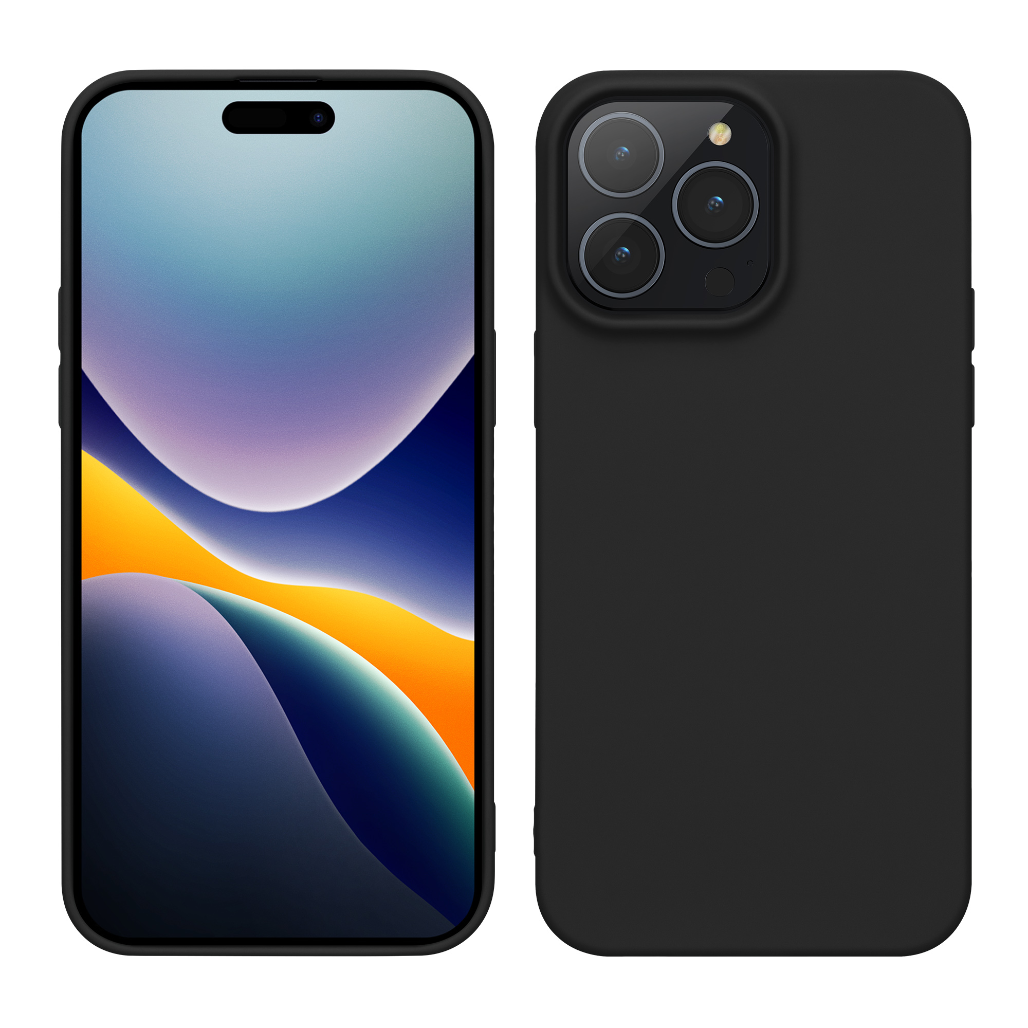 Nabíječka kwmobile slim soft-touch iPhone 14 Pro Max matná černá