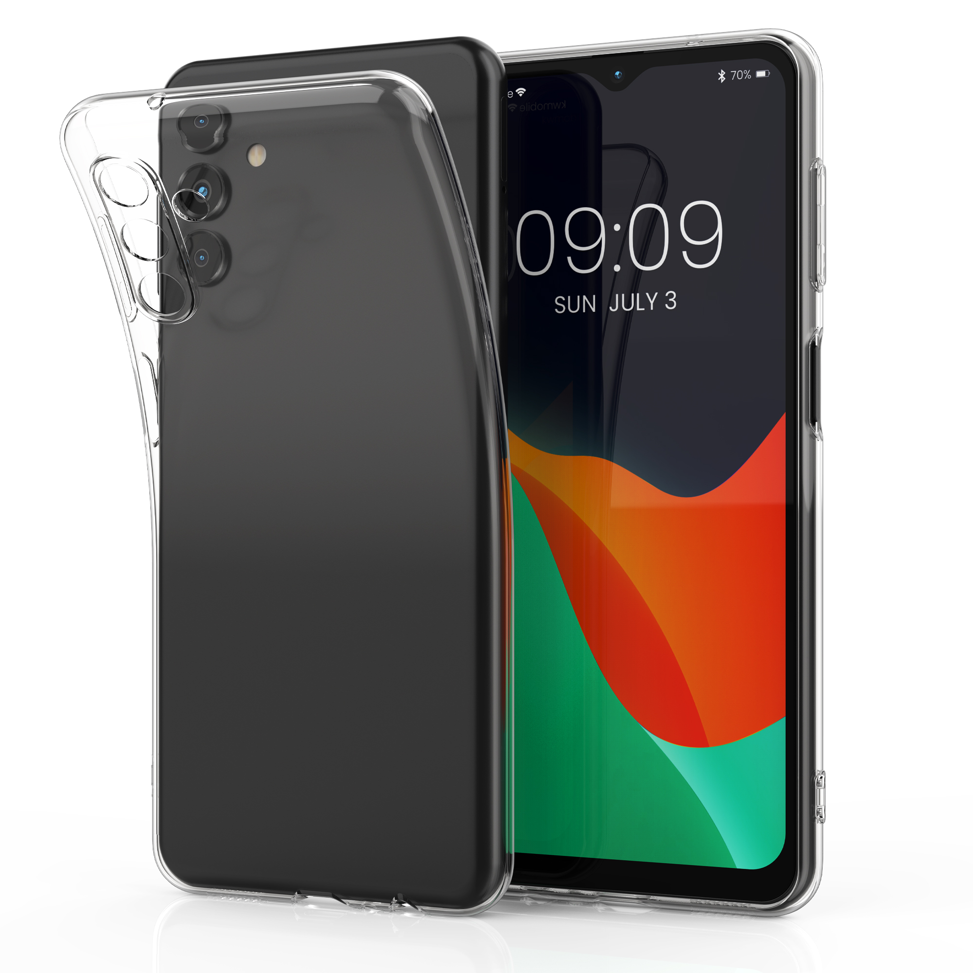 Čirý kryt na mobil Samsung Galaxy A04s kwmobile transparentní