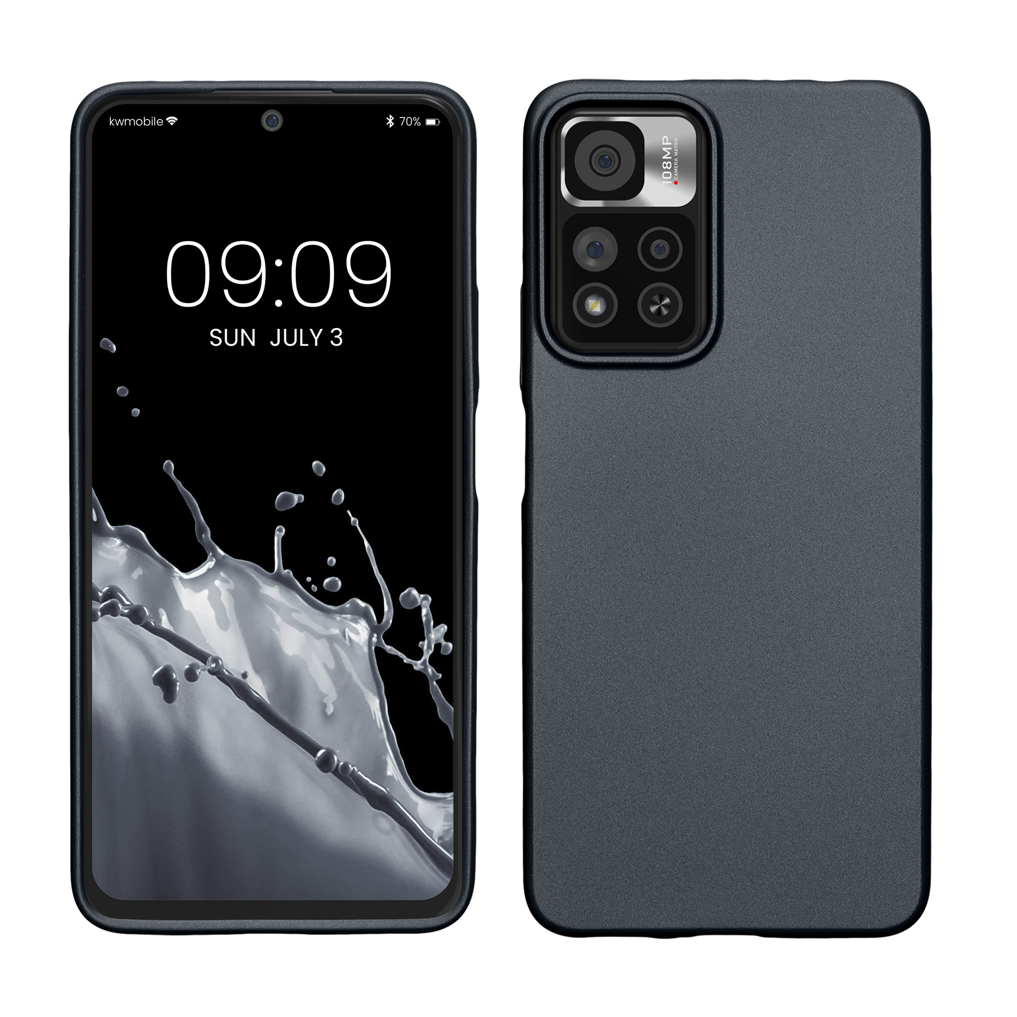Kryt Xiaomi Redmi Note 11 Pro+ 5G metalický TPU šedá kwmobile