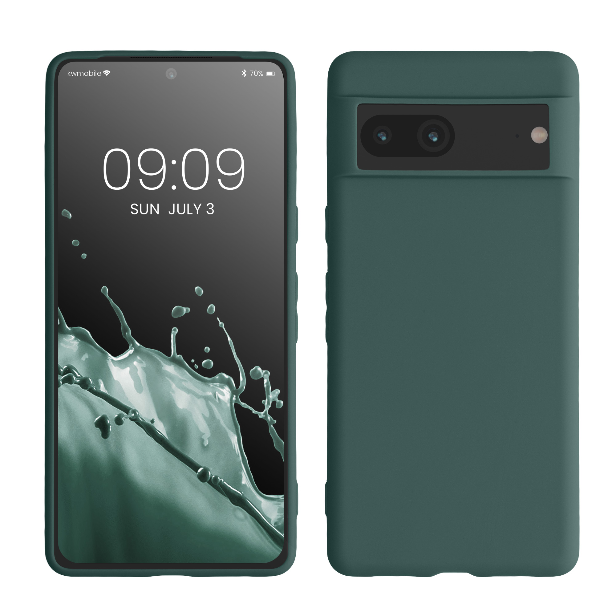 Silikonový kryt kwmobile pro Google Pixel 7 - modrozelená