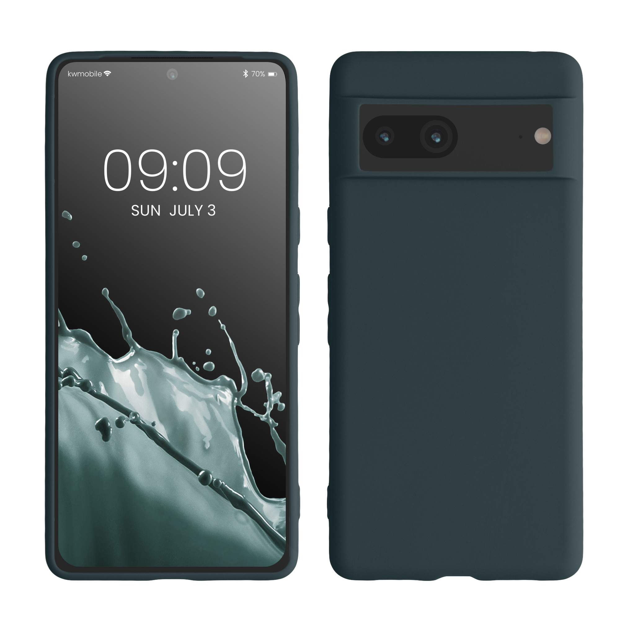 Silikonový kryt kwmobile pro Google Pixel 7 - tmavě šedá
