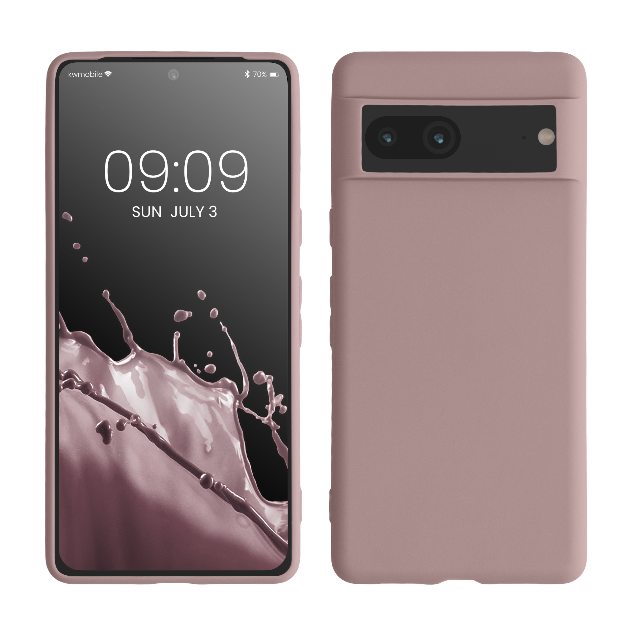 Silikonový kryt kwmobile pro Google Pixel 7 - nude lilac