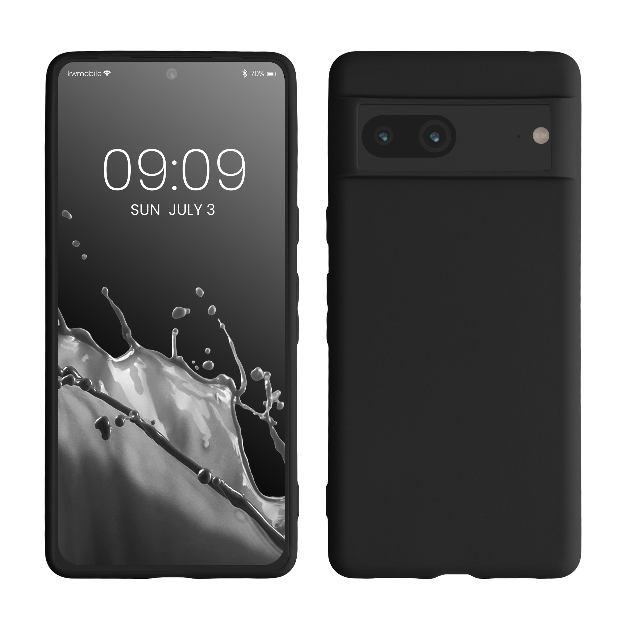 Silikonový kryt kwmobile pro Google Pixel 7 - černá matná
