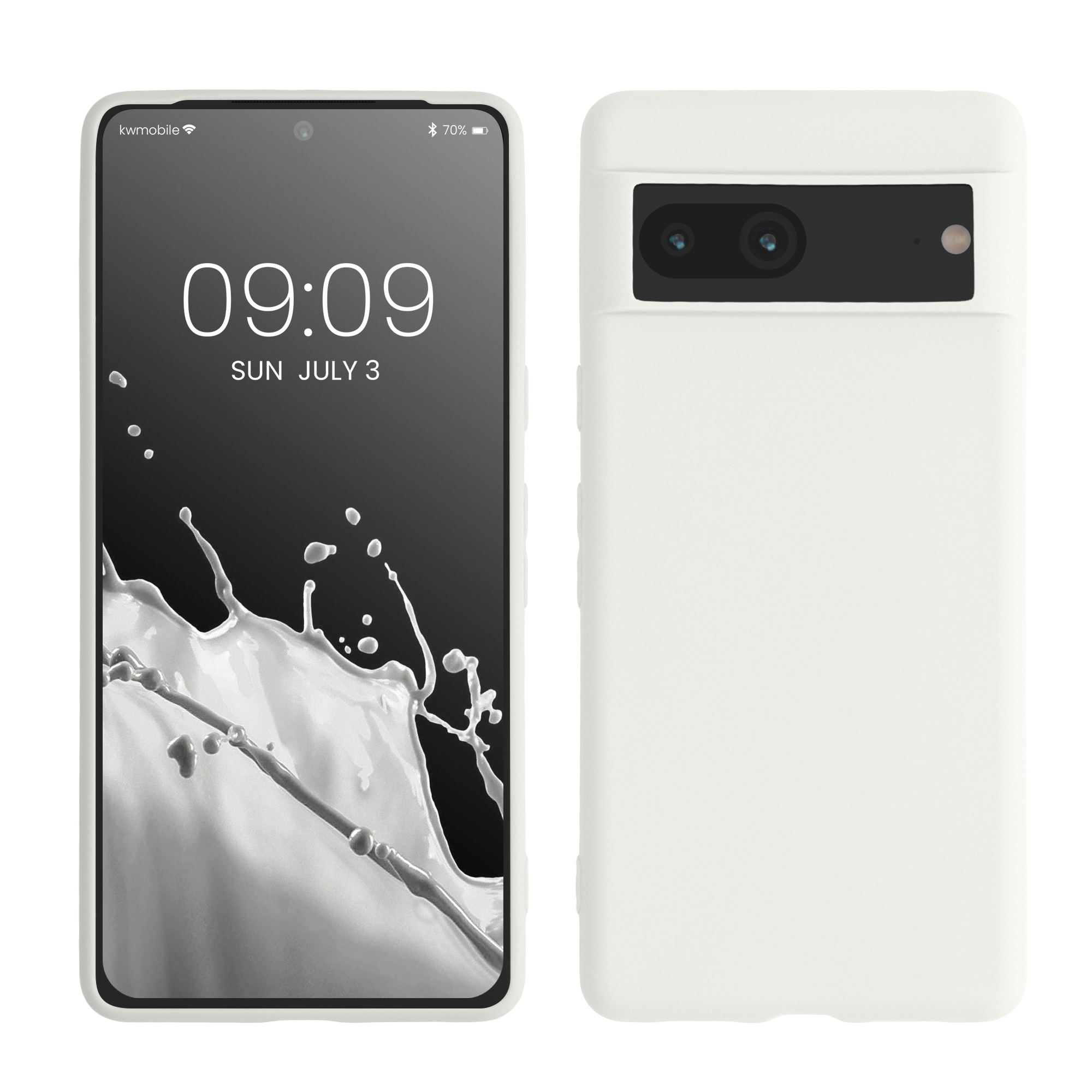 Silikonový kryt kwmobile pro Google Pixel 7 - bílá matná