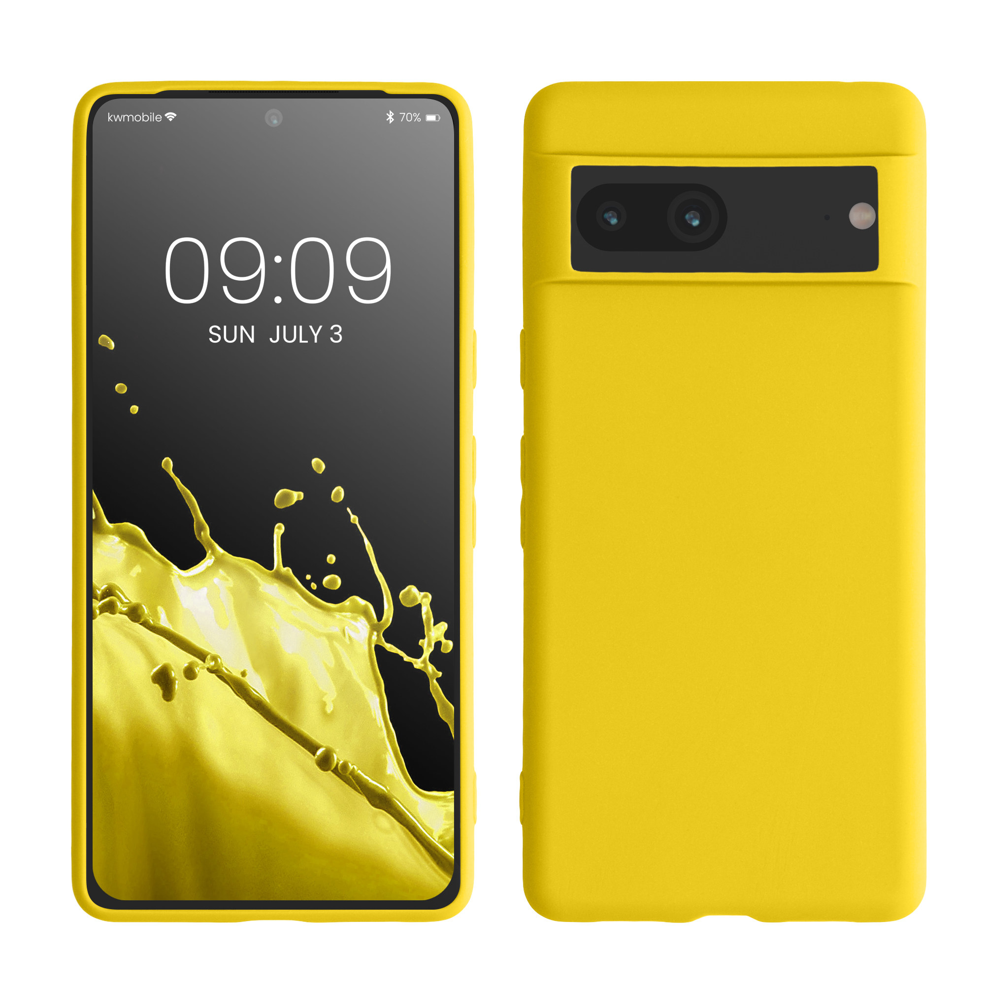 Silikonový kryt kwmobile pro Google Pixel 7 - žlutá