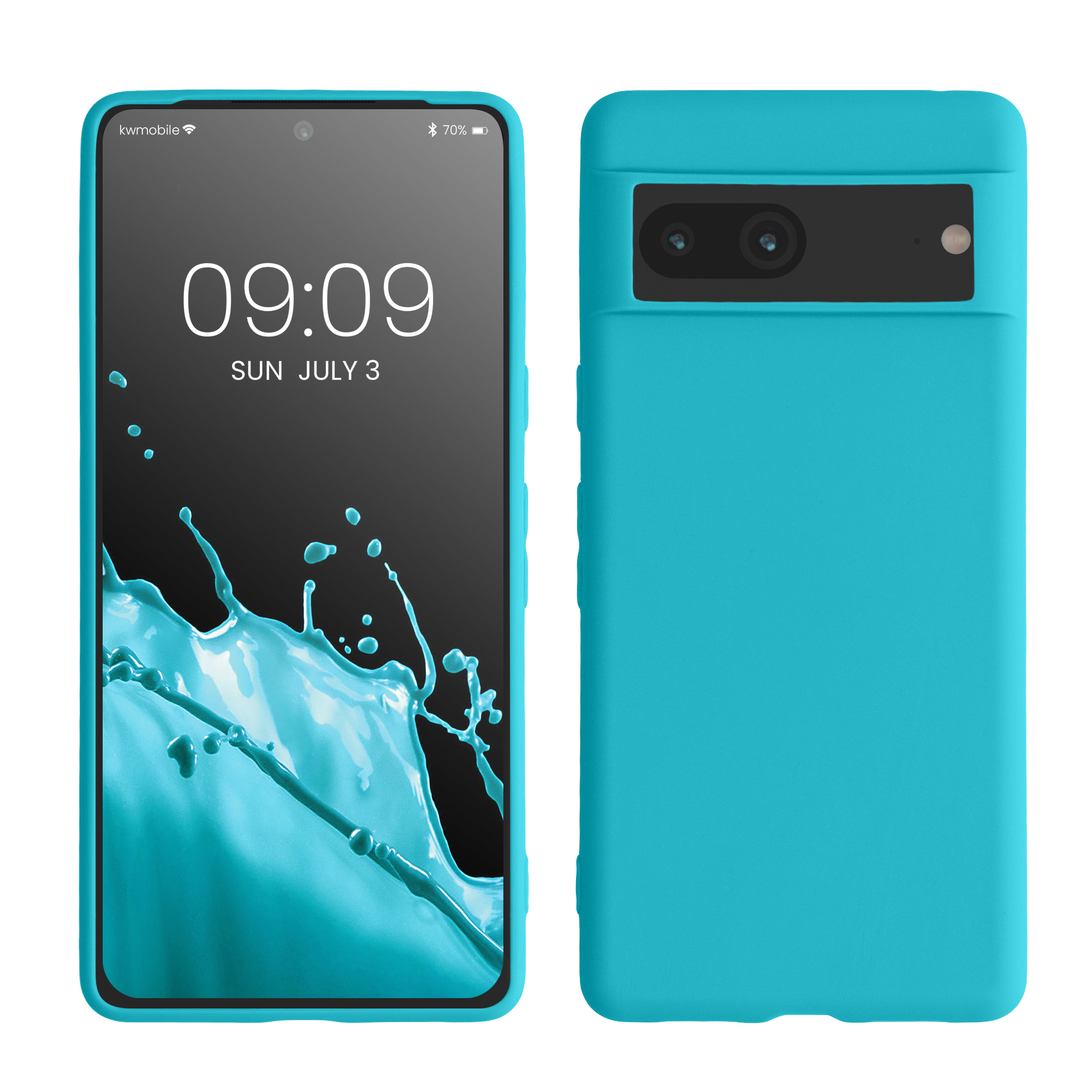 Silikonový kryt kwmobile pro Google Pixel 7 - světle modrá